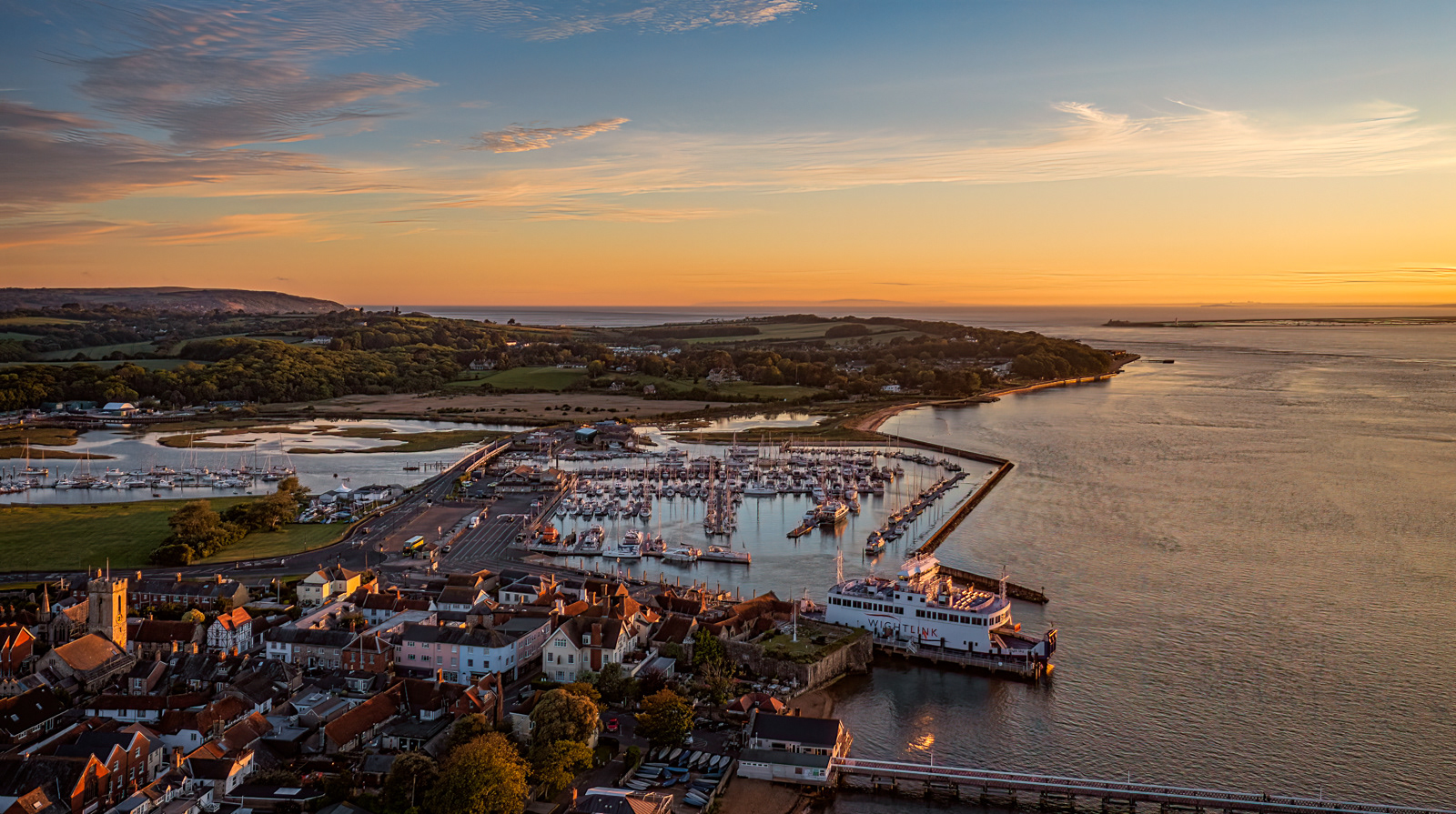 Sunset at Yarmouth Harbour