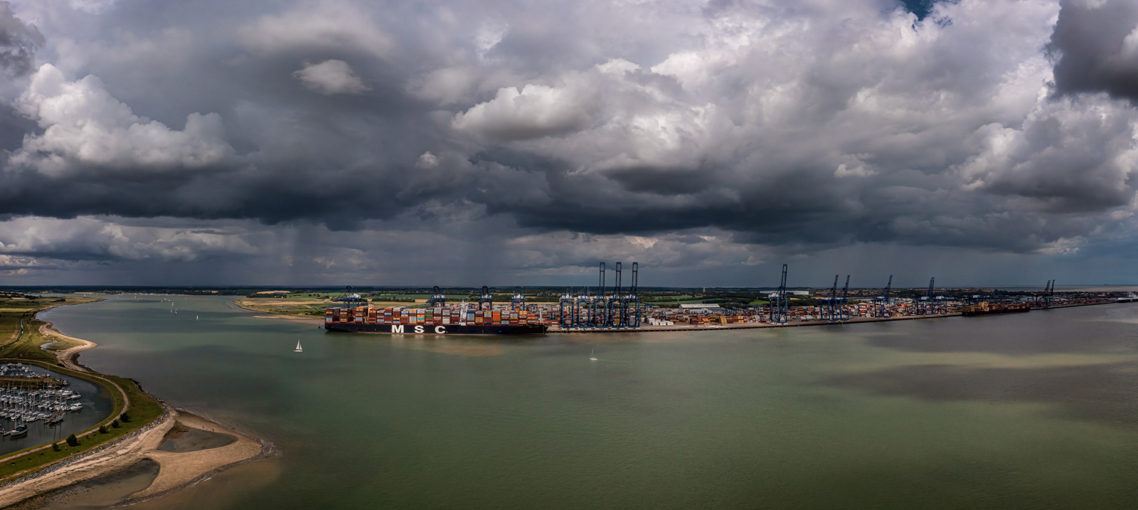 Storm Approaching Felixstowe Docks