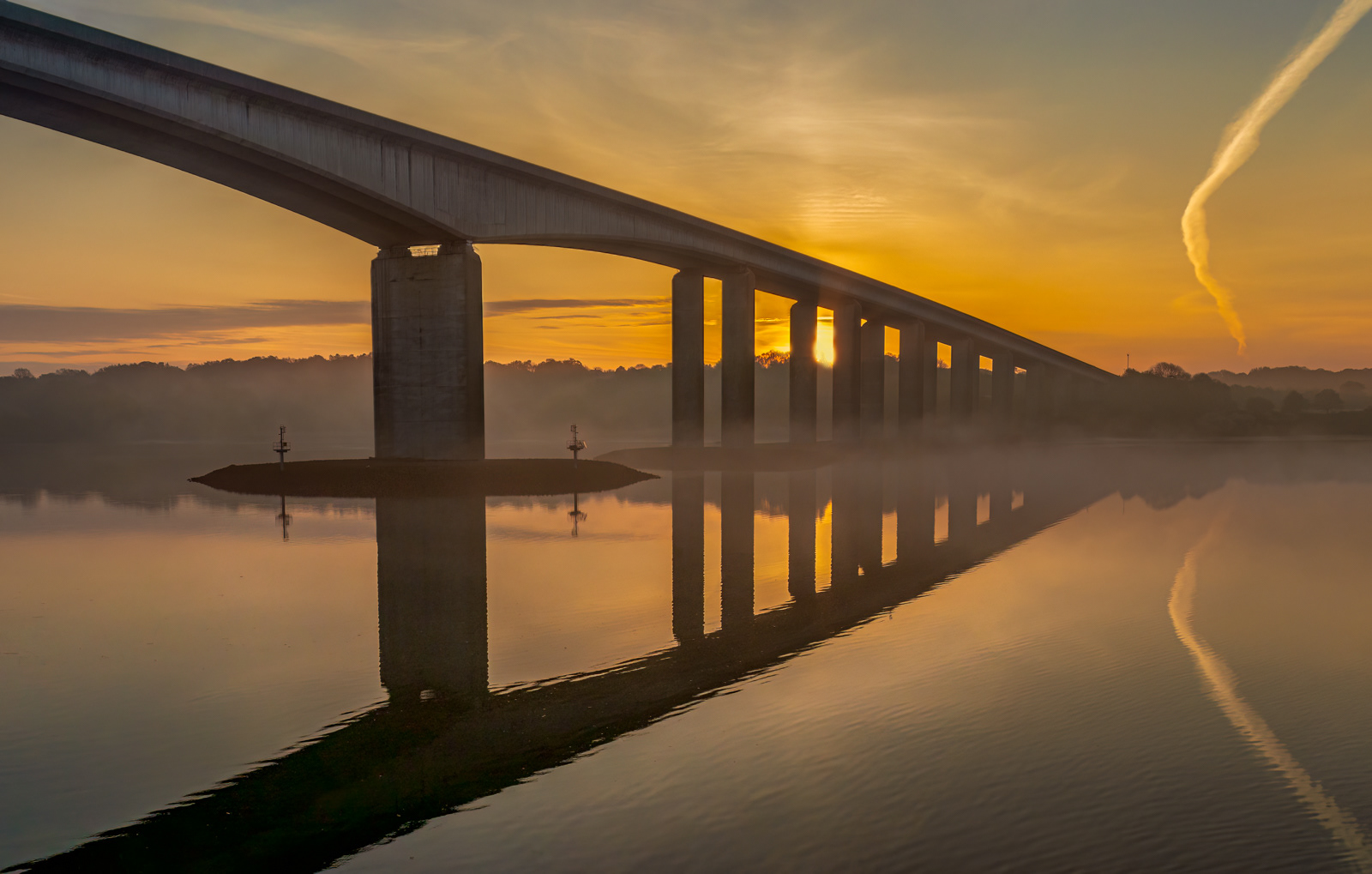 Sunrise at the Orwell Bridge