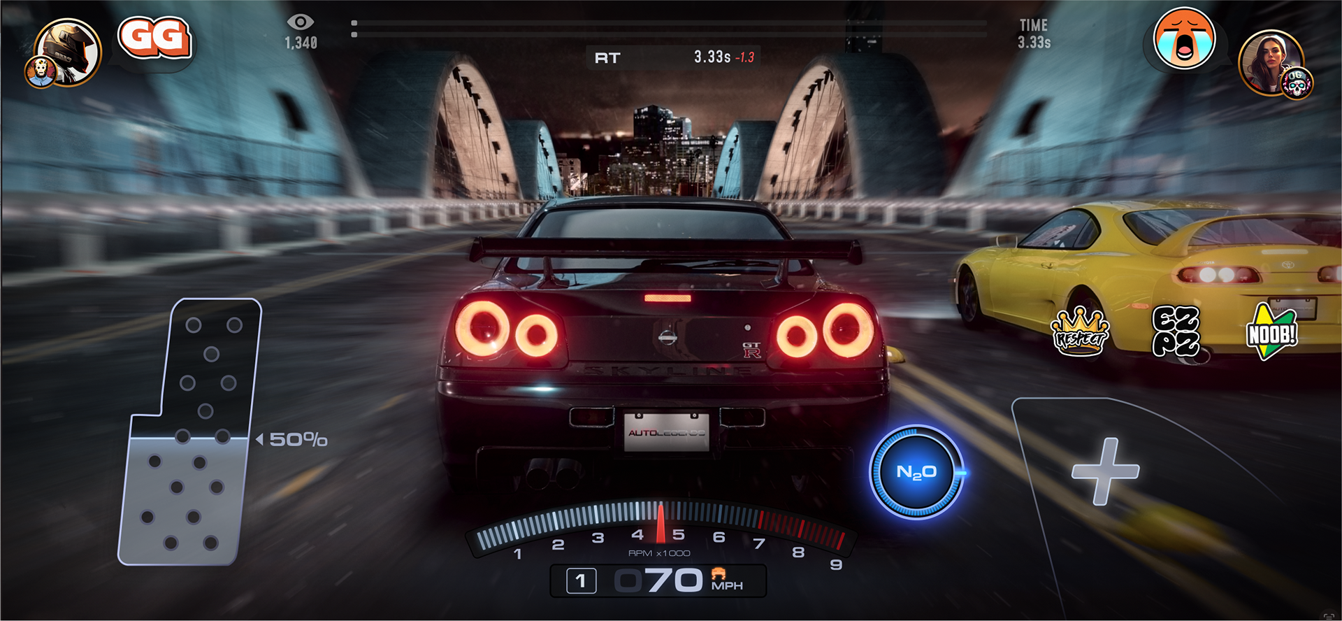 MOBILE RACE HUD