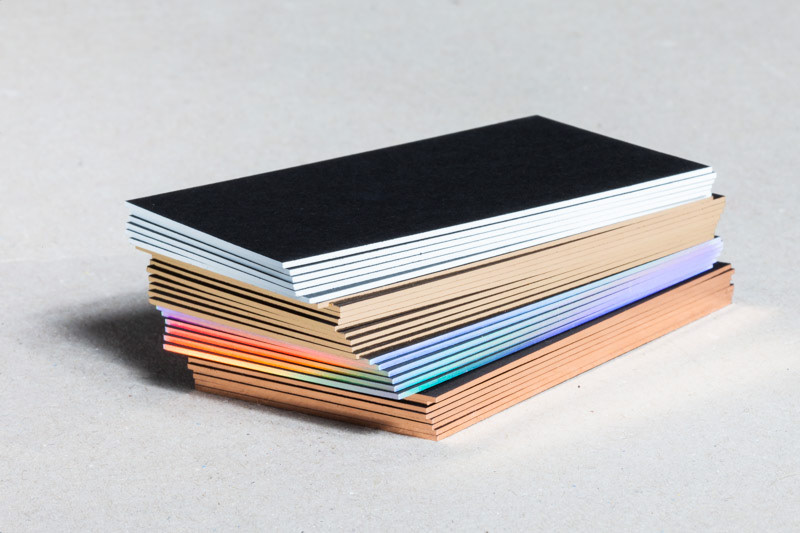 Produktfotografie letterpress Visitenkarte