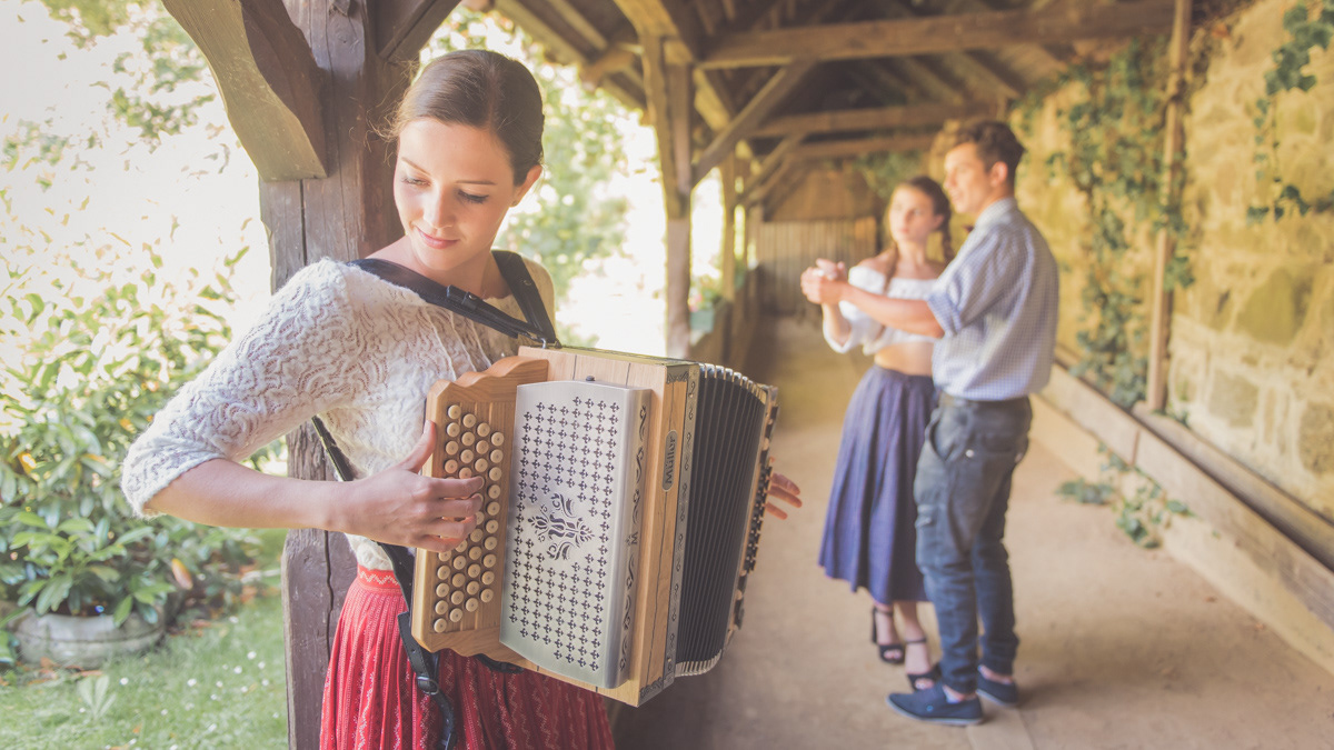 Werbefotografie Harmonika Müller outdoor Produktfotografie