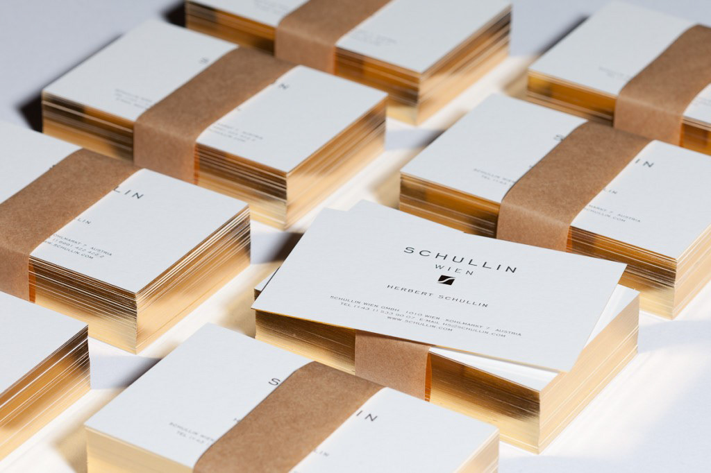 Produktfotografie letterpress Visitenkarte