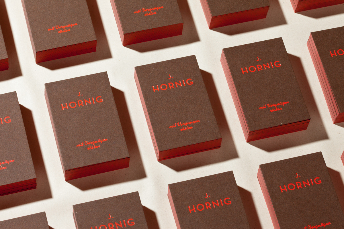 Produktfotografie letterpress Visitenkarte
