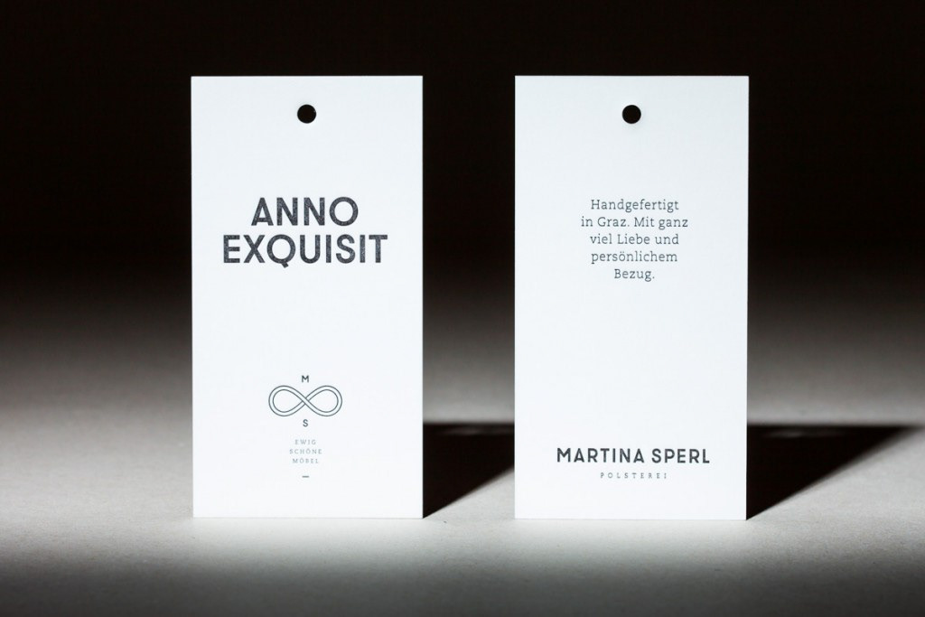 Produktfotografie letterpress Visitenkarte