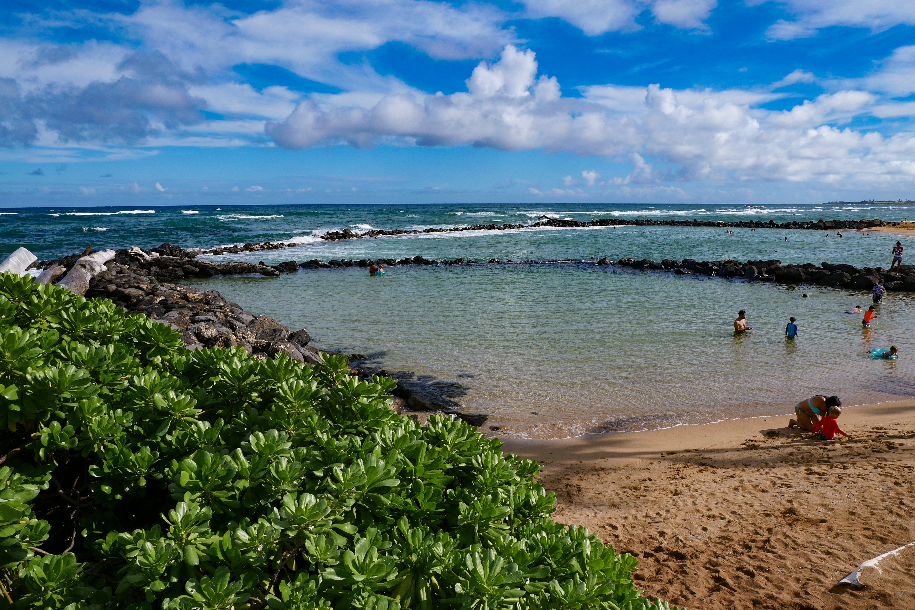 Beach pools
