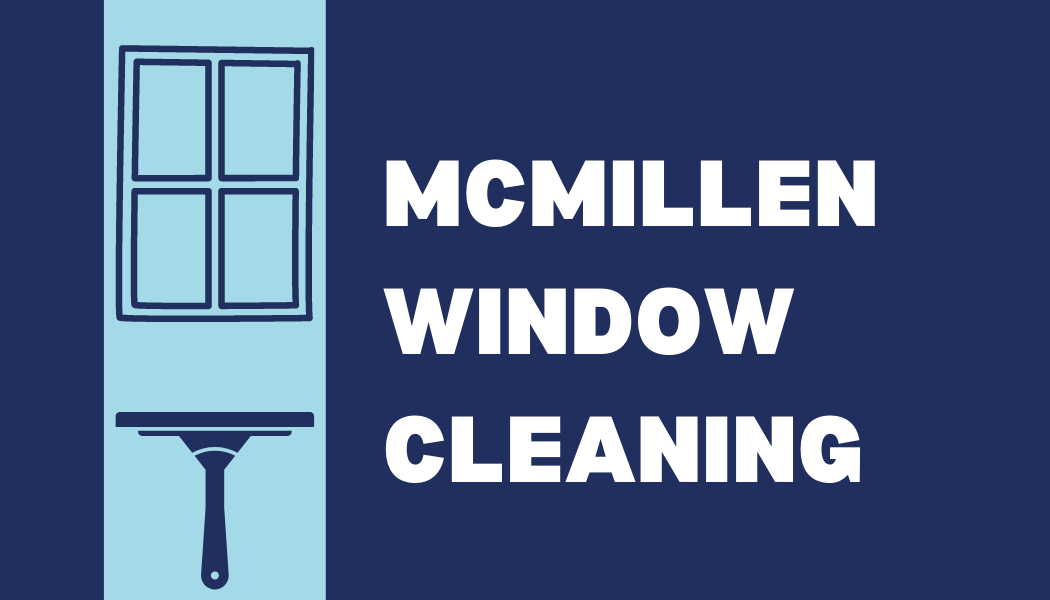 A window and squeegee and text that reads 'McMillen Window Cleaning.'