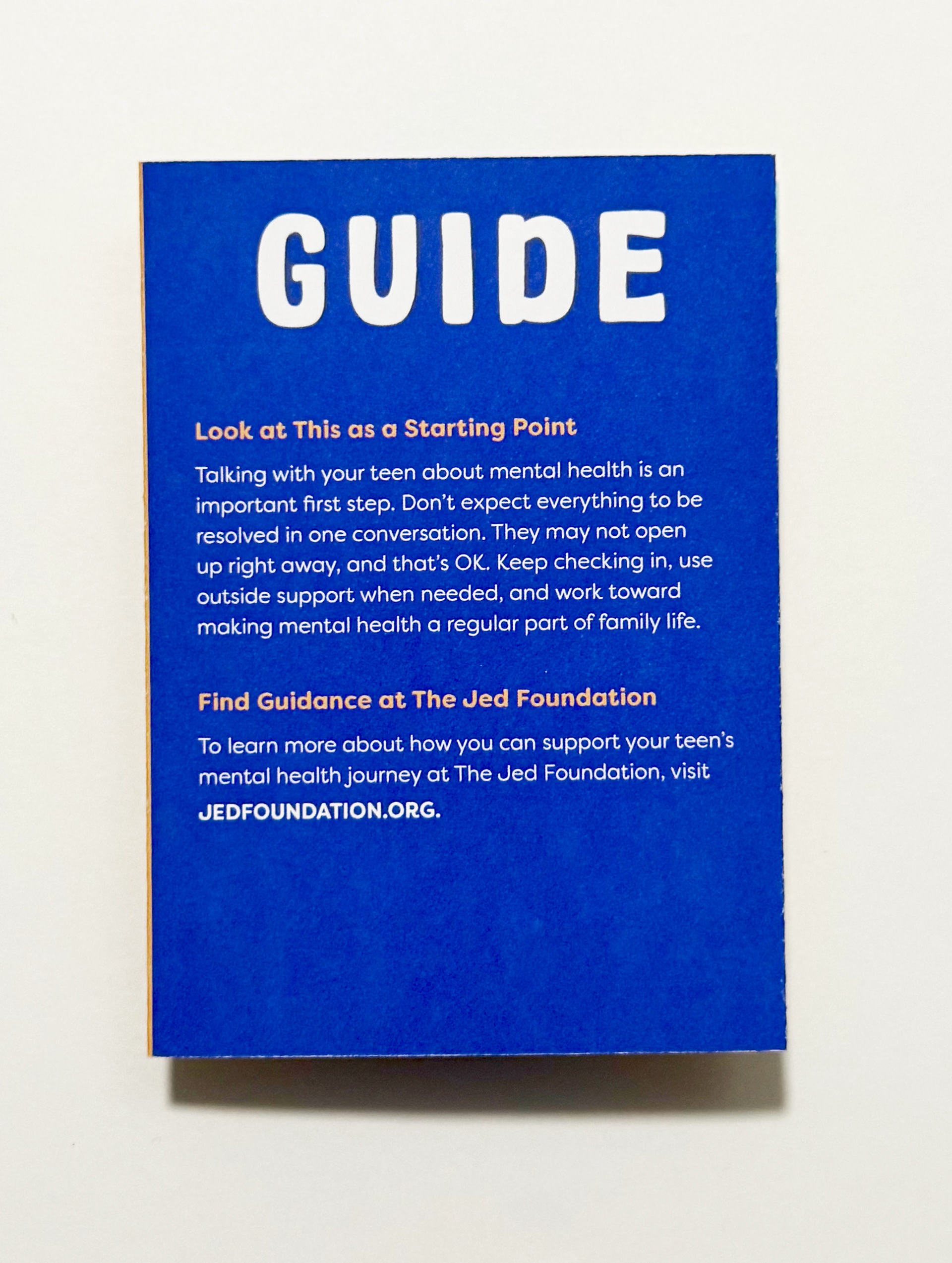 Printed Brochure (Back)