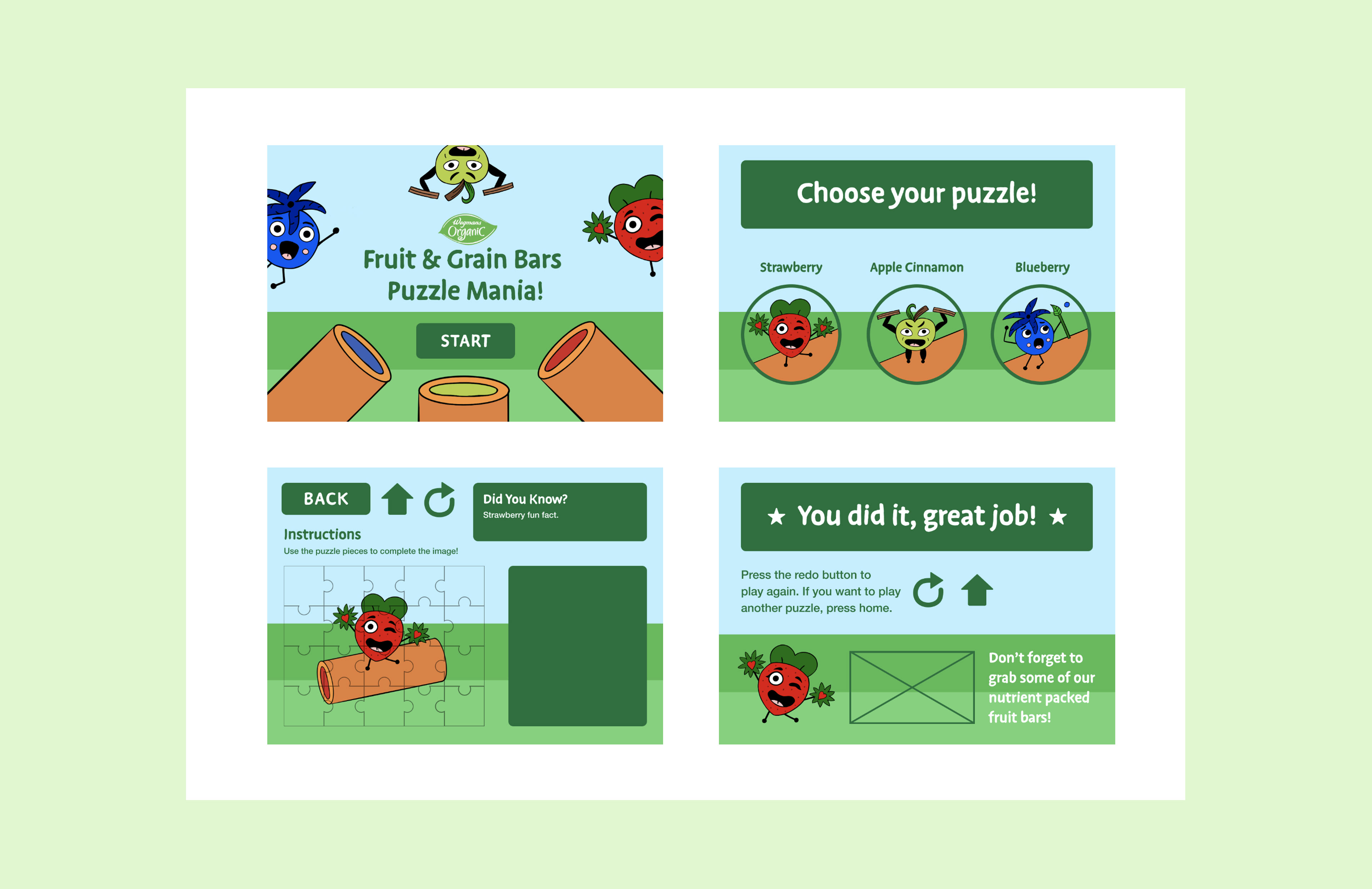 In-Progress Display Wireframes 