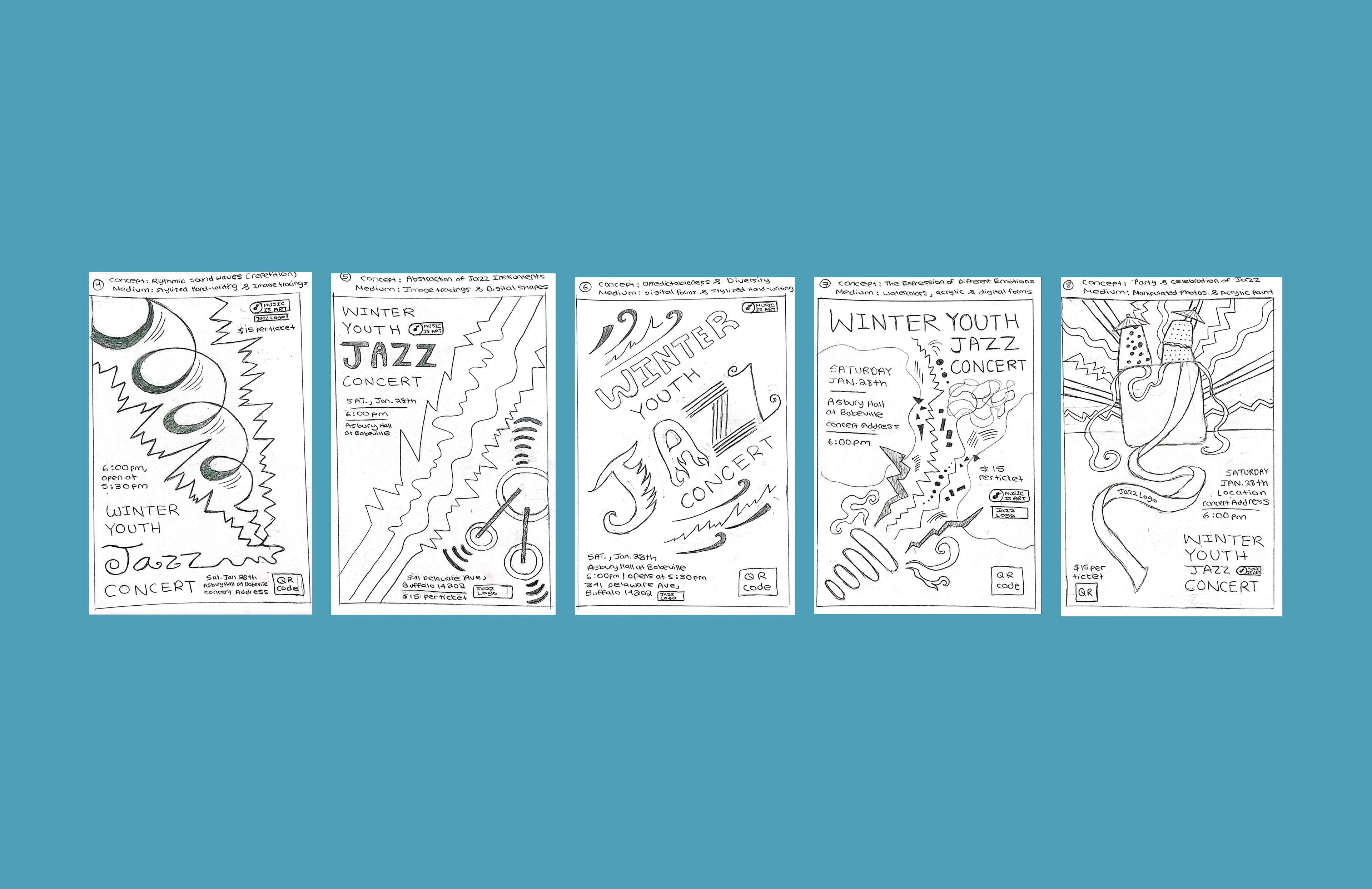 Initial Poster Sketches (Round 2)