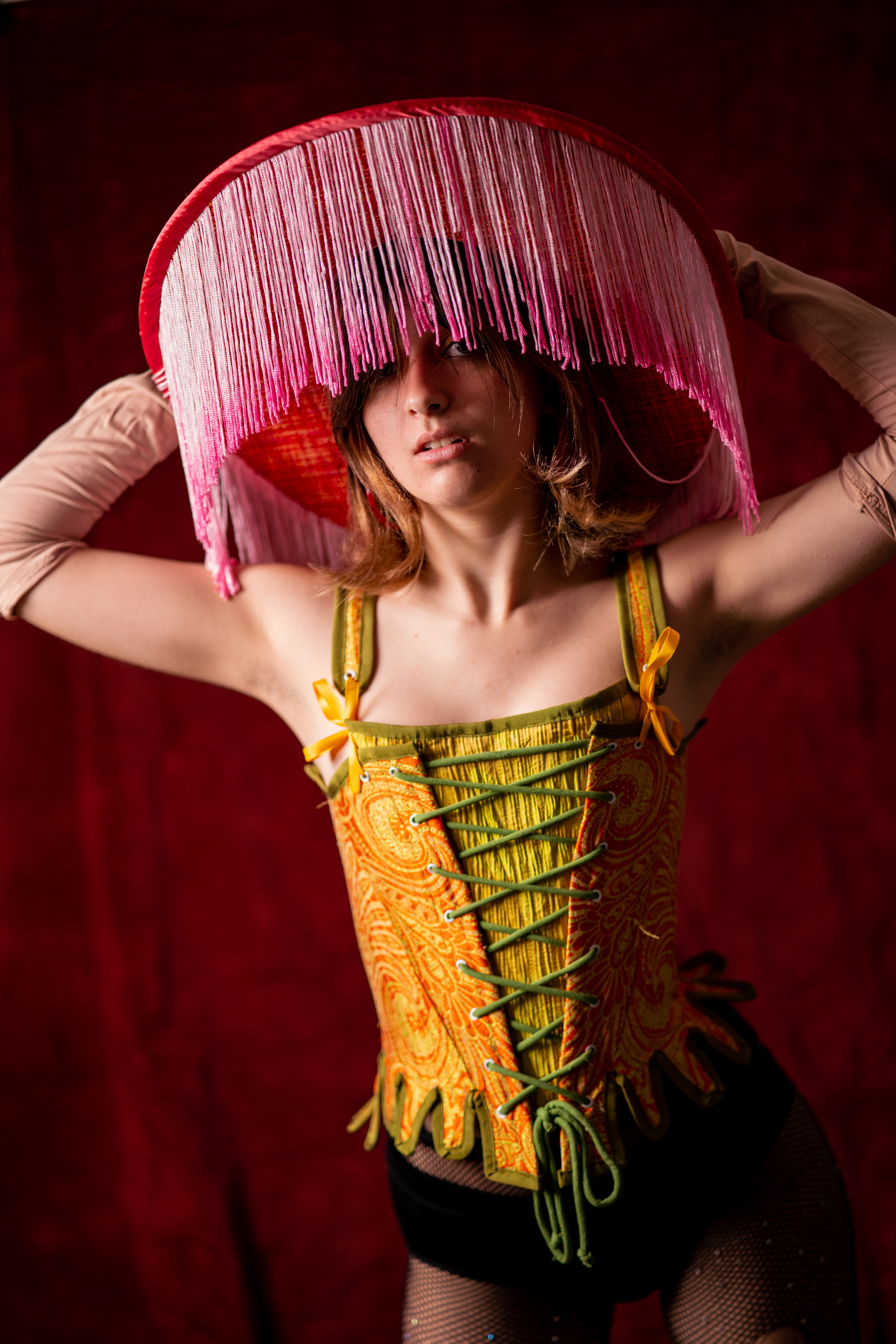 Elinore Tolman in a costume of her own design. (Photo by JDH)