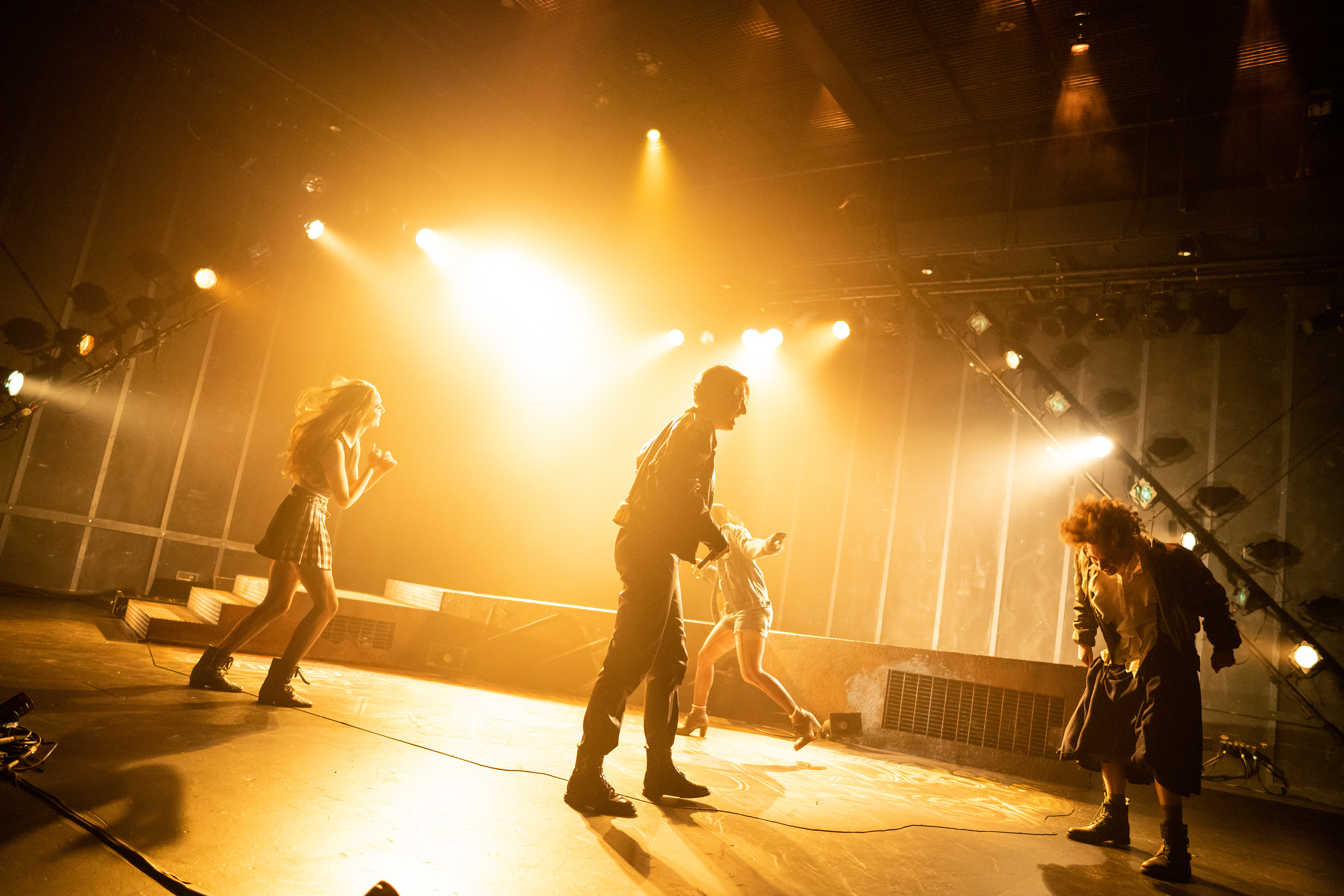 The cast of 'Woyzeck' at CMU Drama. (Photo & LD by JDH)