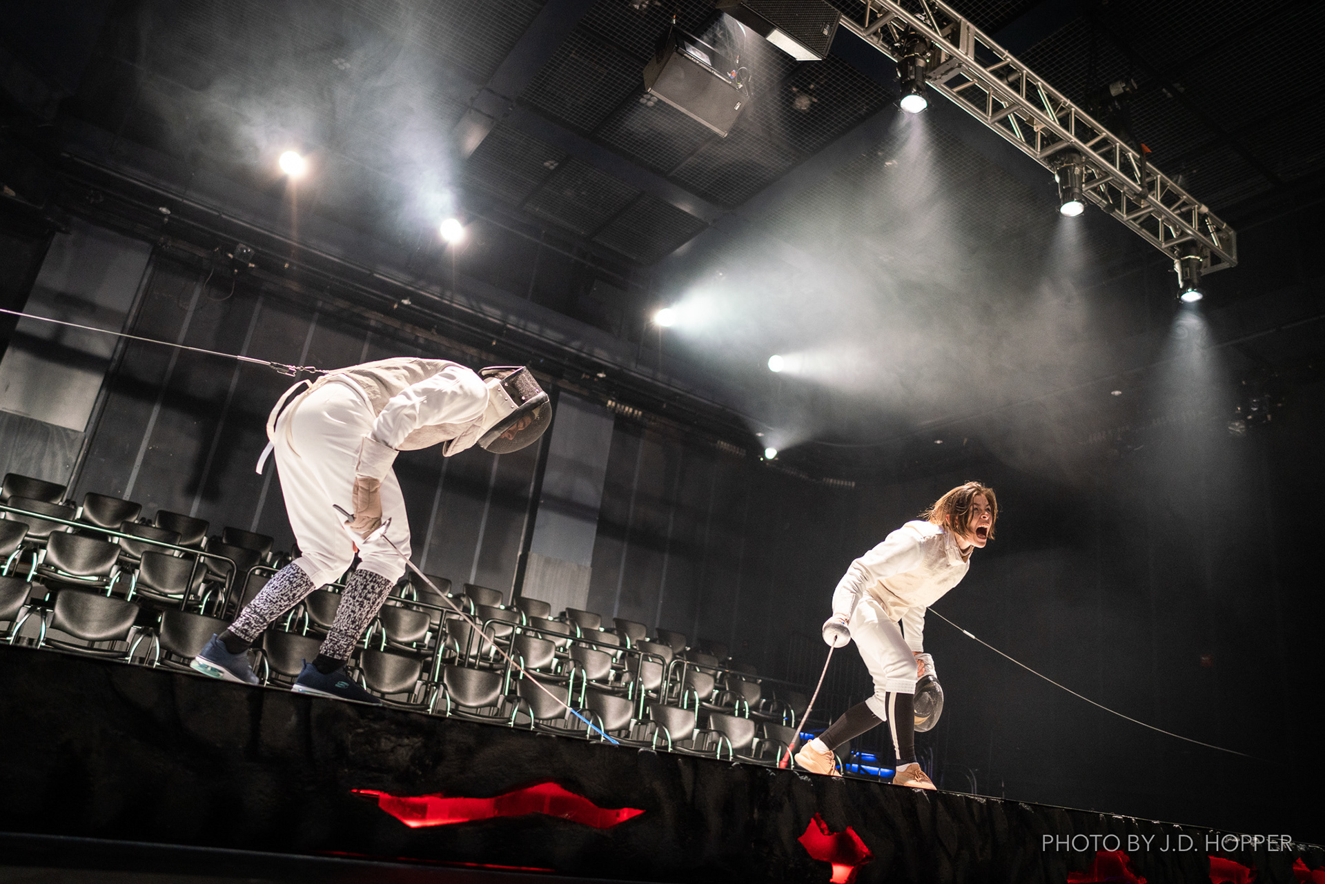 The cast of 'Athena' at CMU Drama. (Photo by JDH)