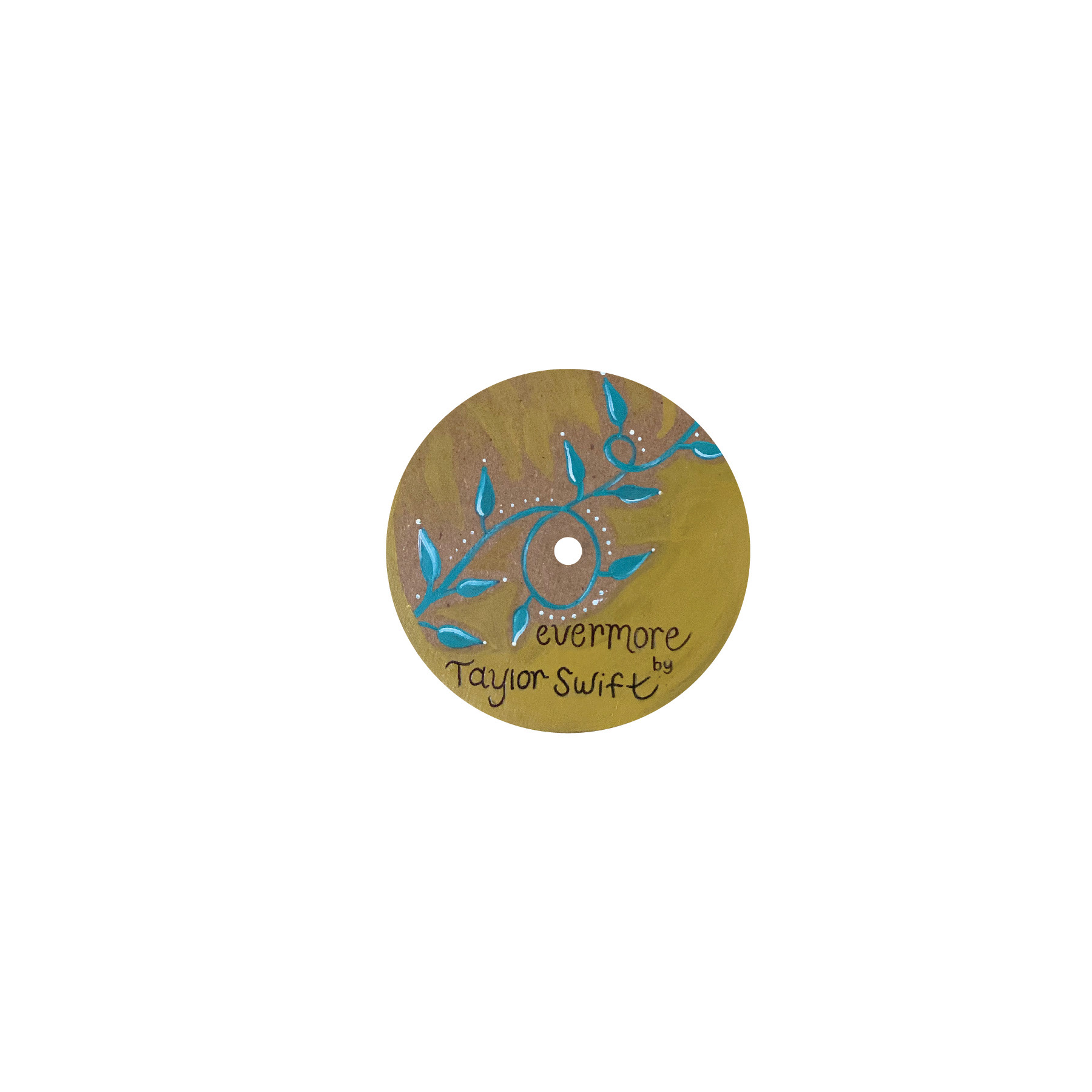 Back Side of Taylor Swifts Evermore album sticker