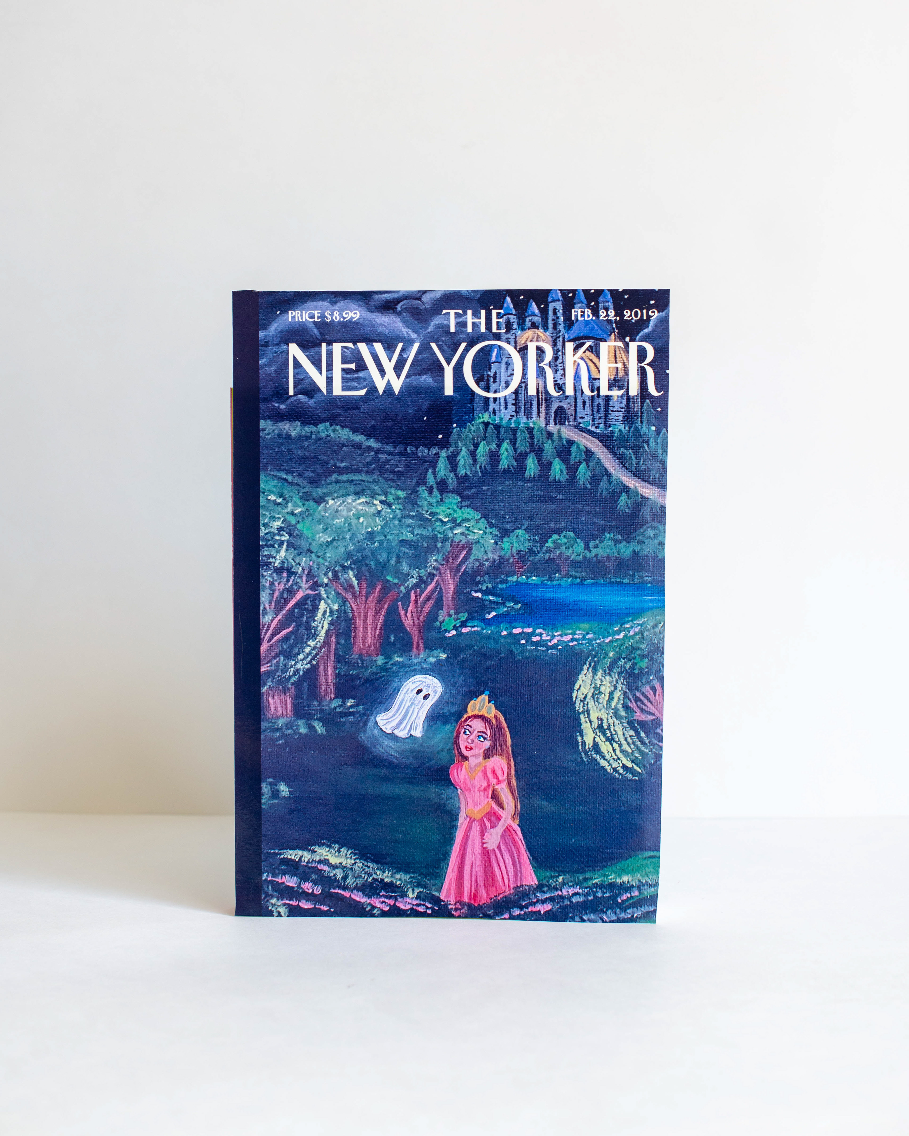 New Yorker cover in acrylic paint