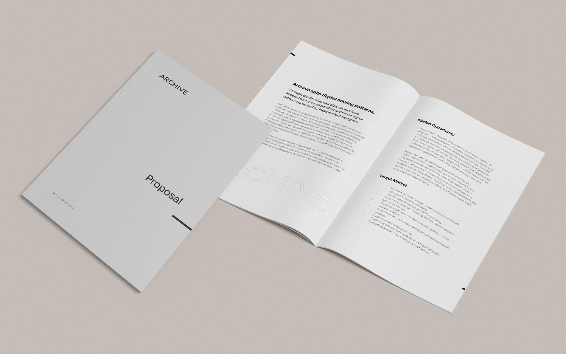 Proposal design for ARCHIVE