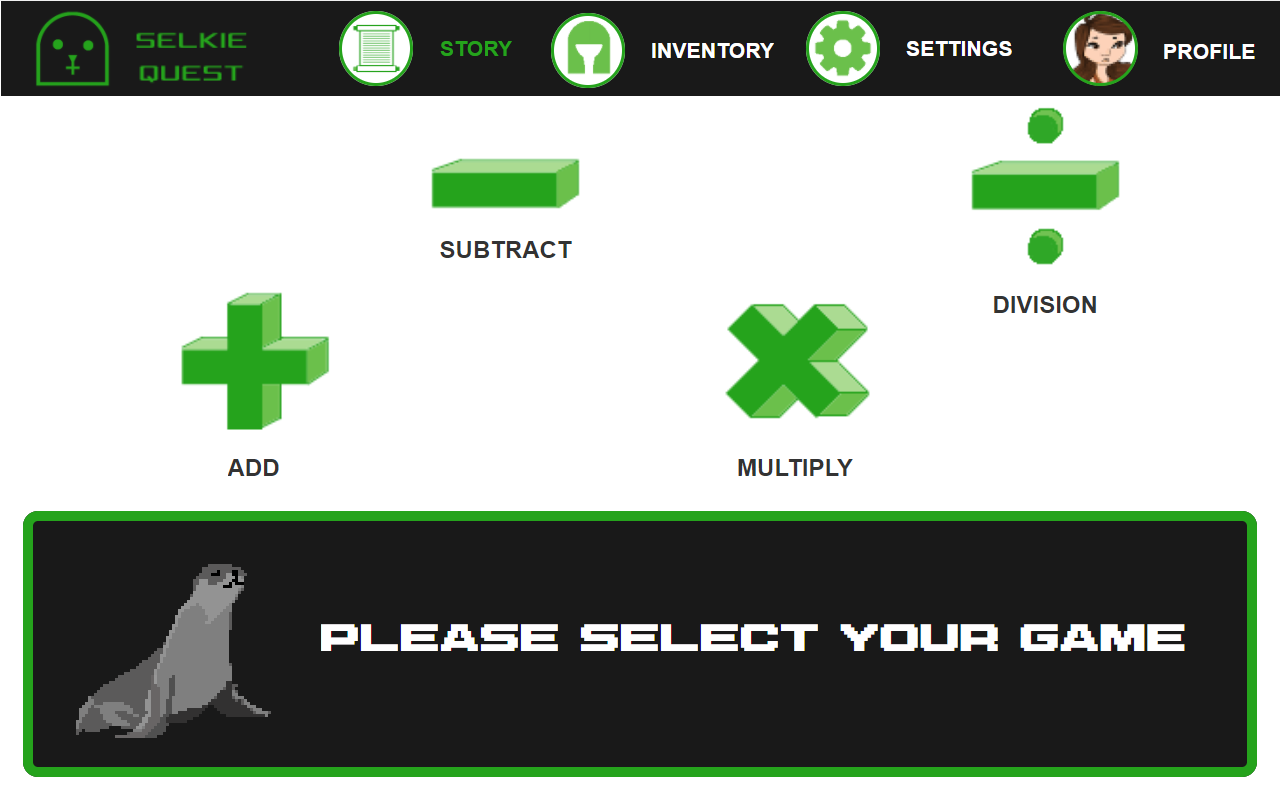 Selkie Quest Children's Math Game