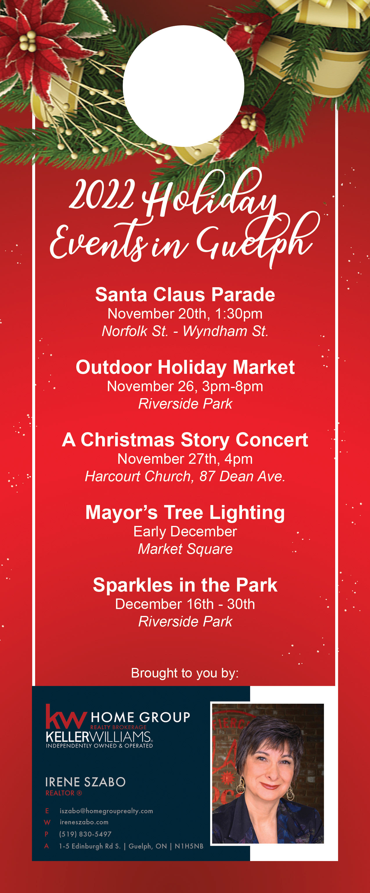 Holiday Door Knocker for Real Estate