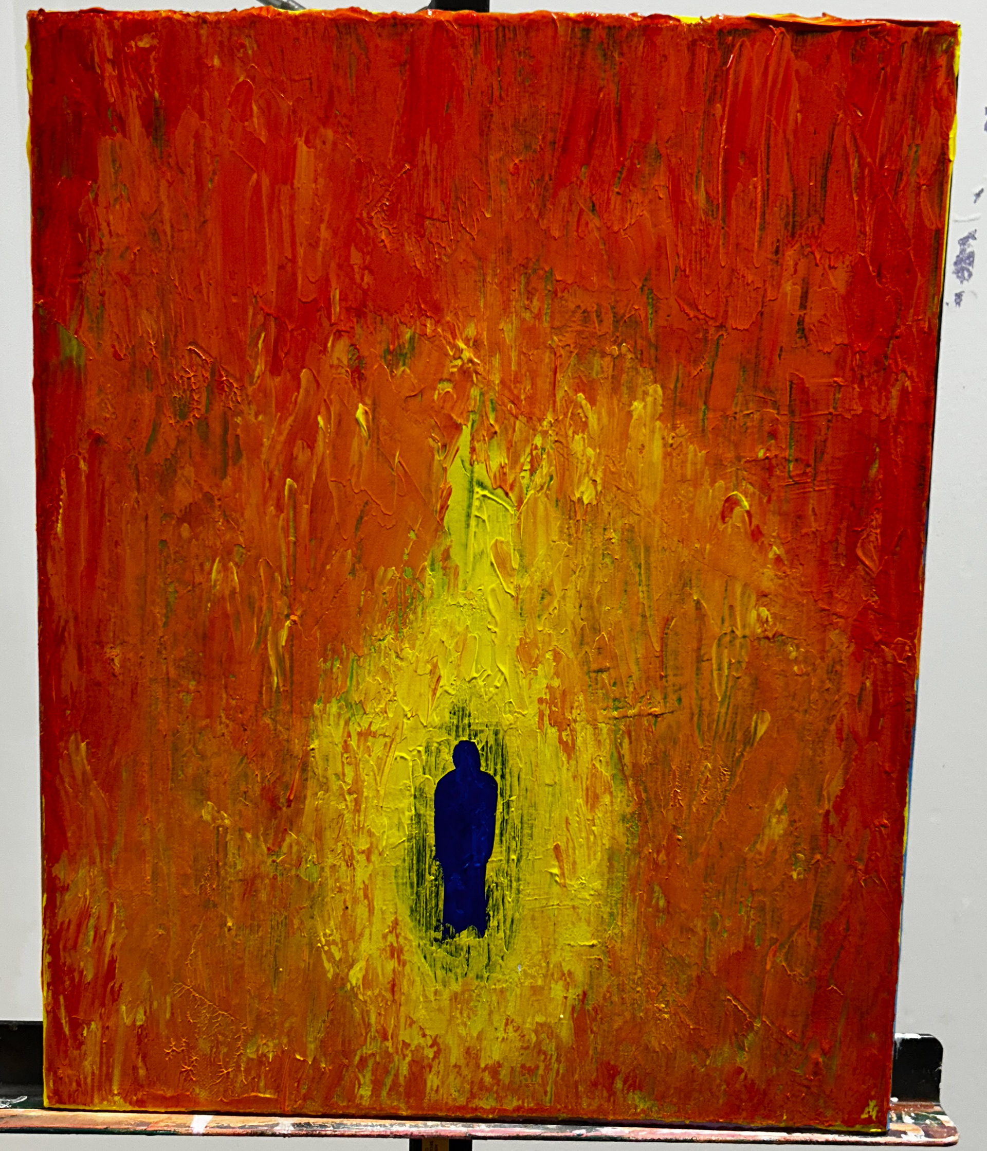 "Enlightened"  20" x 16" acrylic