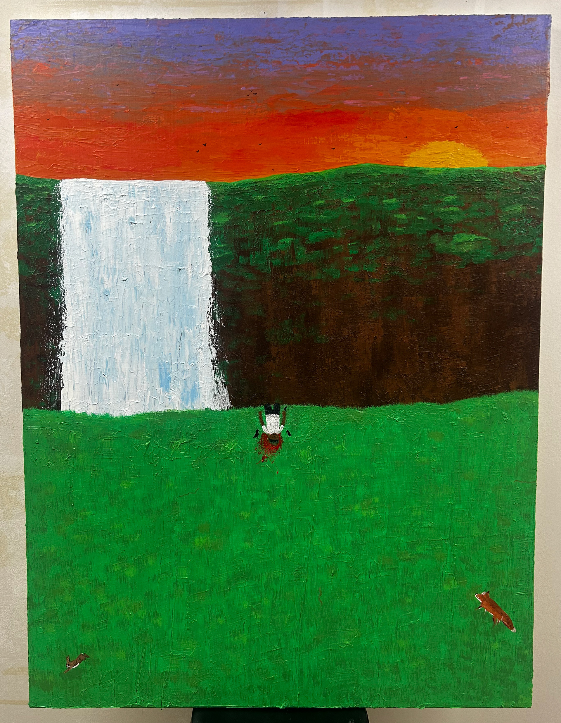 "Life goes on" [sold] 48" x 36" acrylic