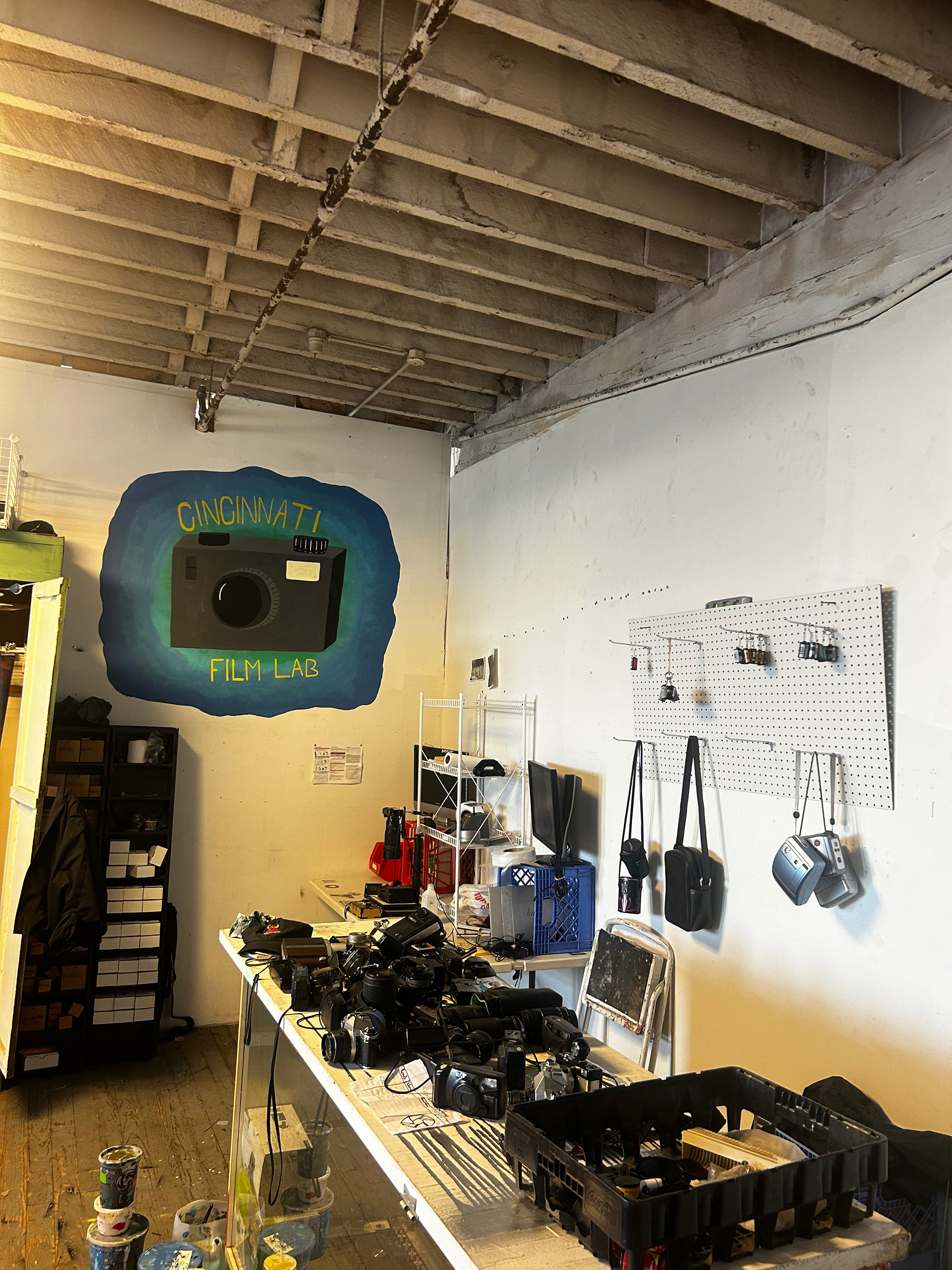 First Solo Mural in Cincinnati Film Lab