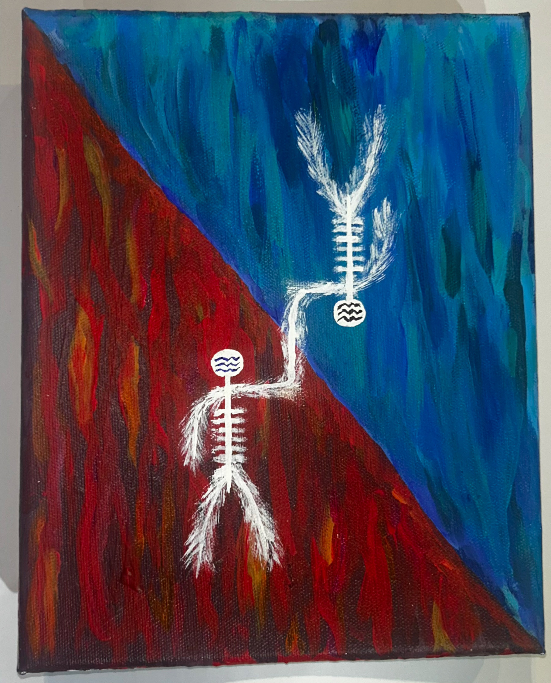 "One" 10" x 8" acrylic