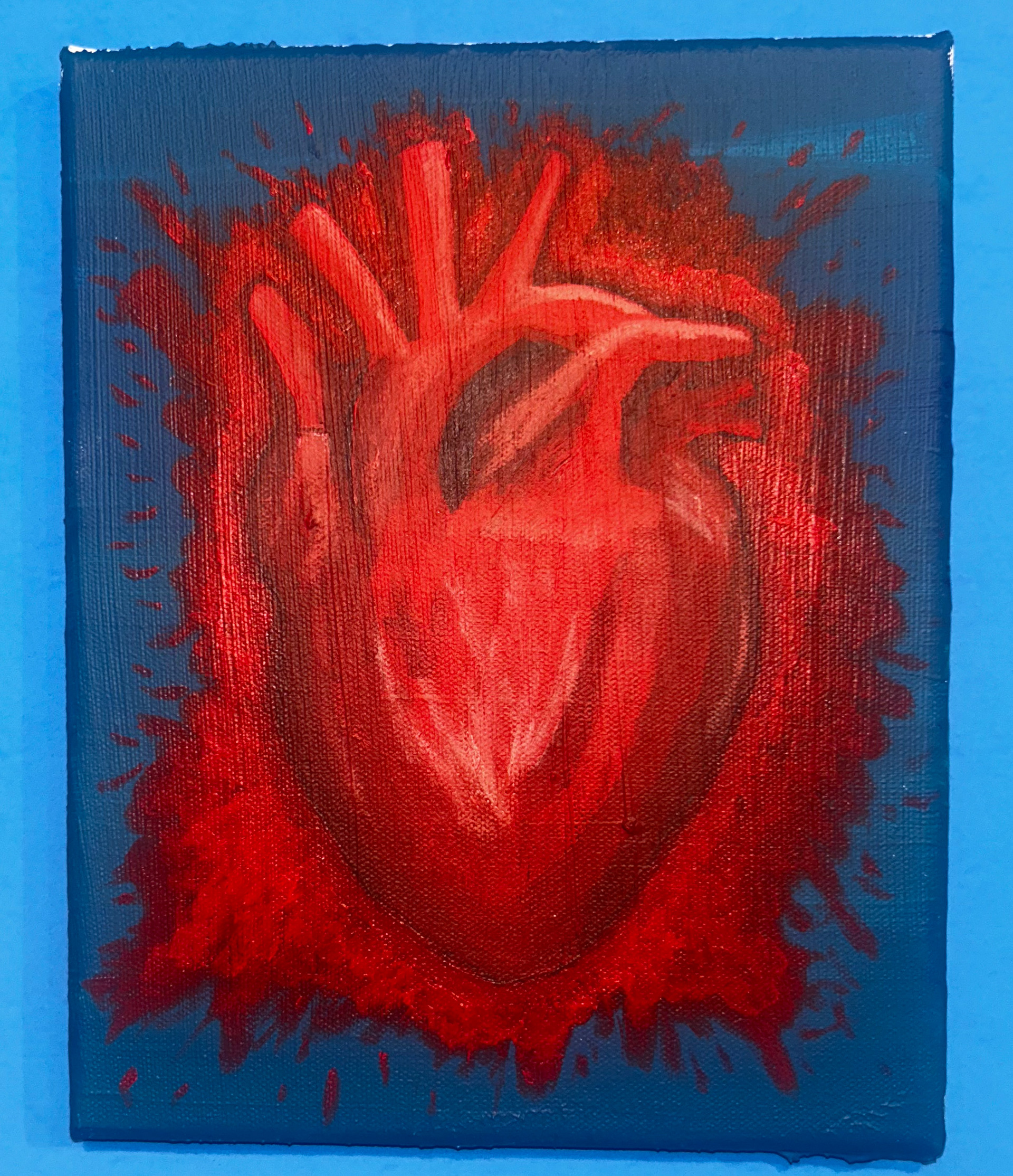 "All in" 10" x 8" acrylic