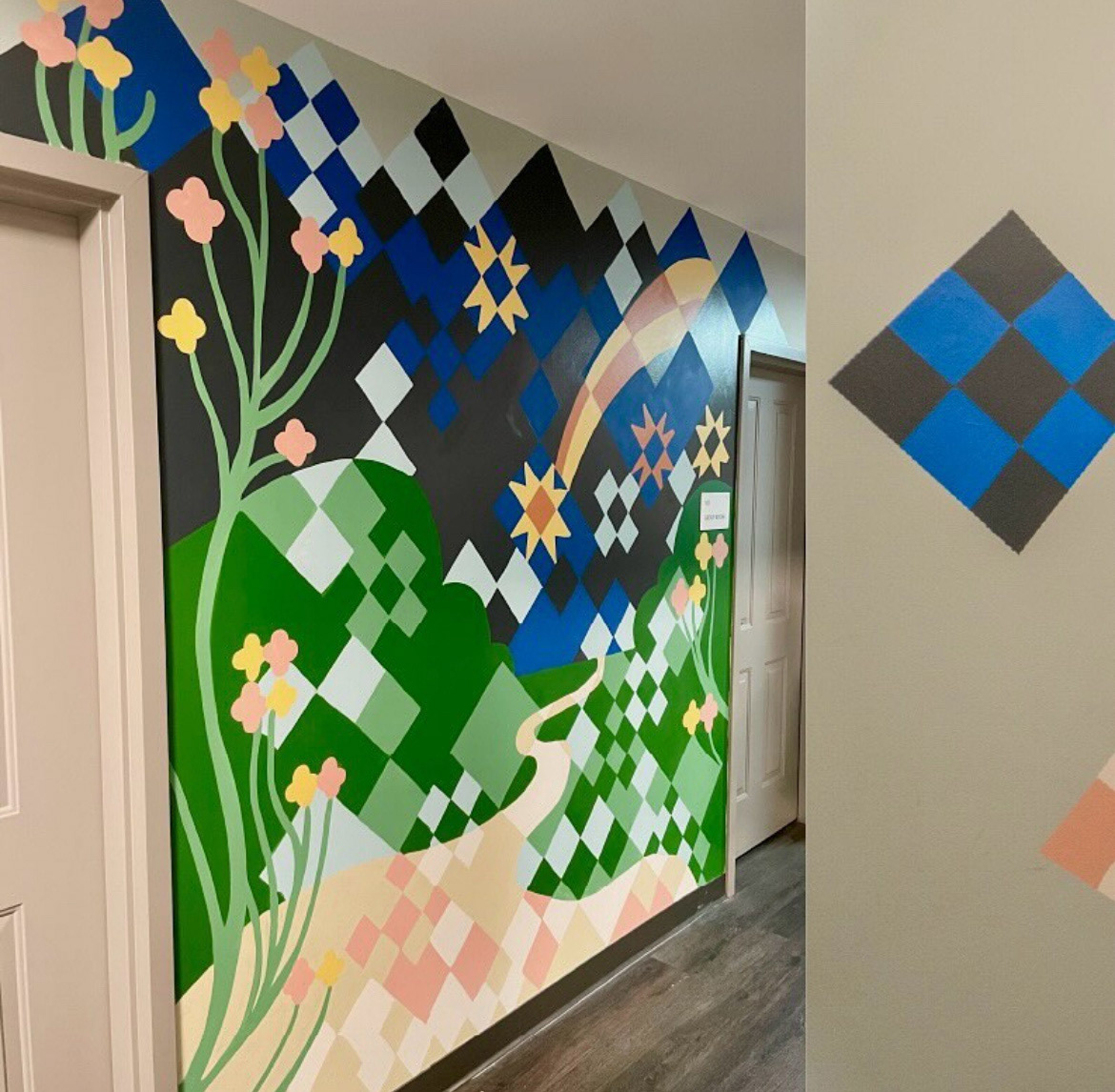1/3 Murals done for Talbert House (Designed by @echolocations on IG)