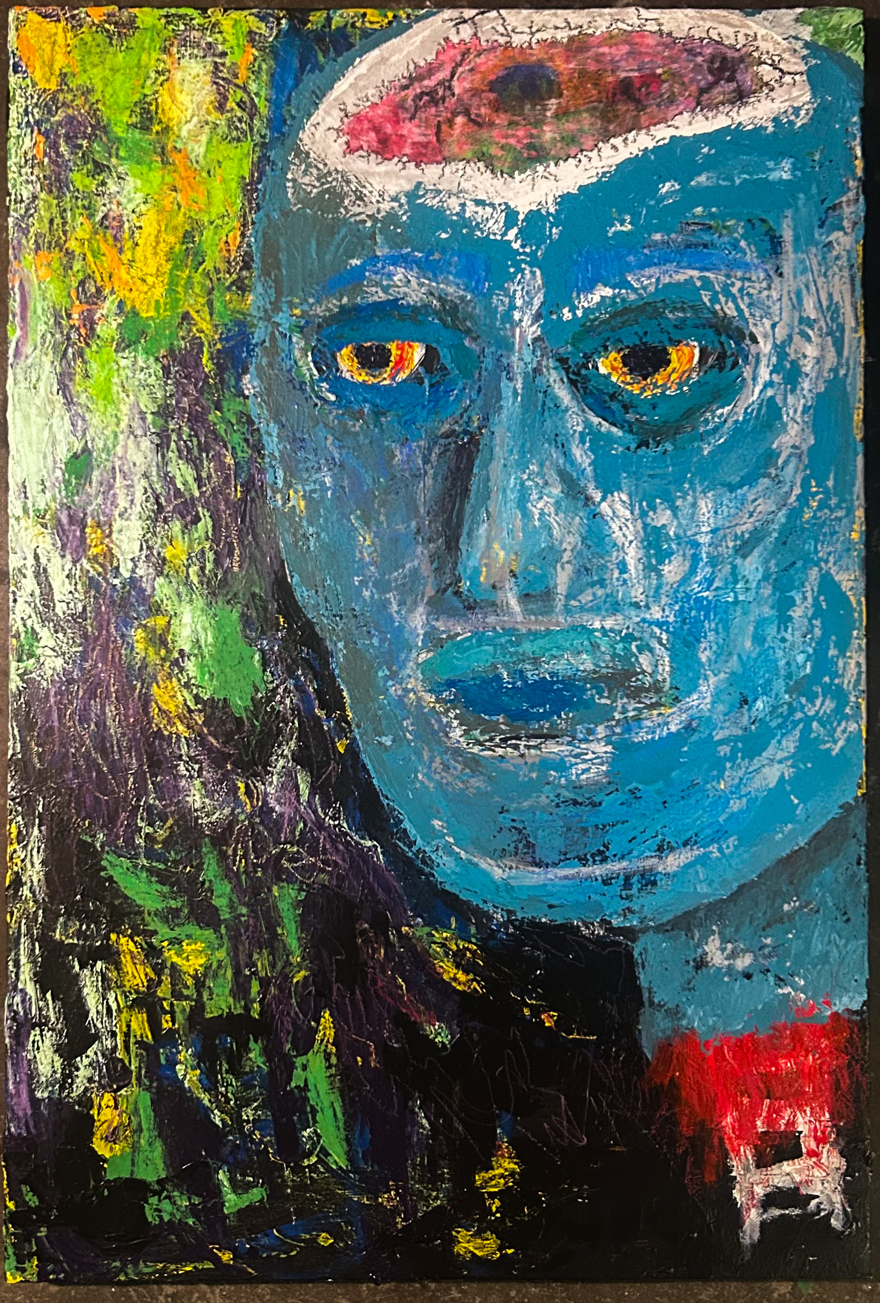 "Self Portrait II (Sobriety) 36" x 24" acrylic