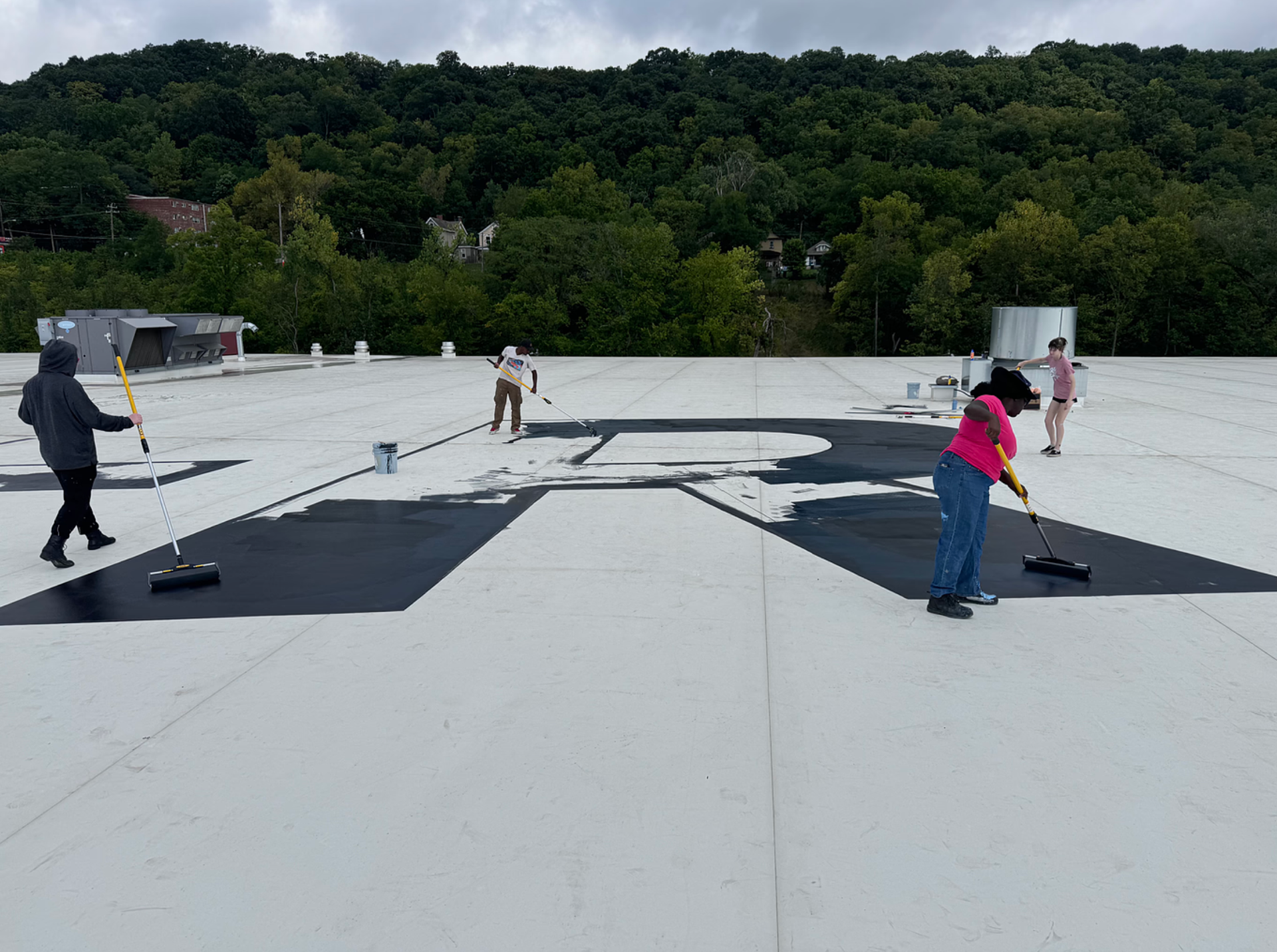 Rooftop Mural for Freestore Foodbank