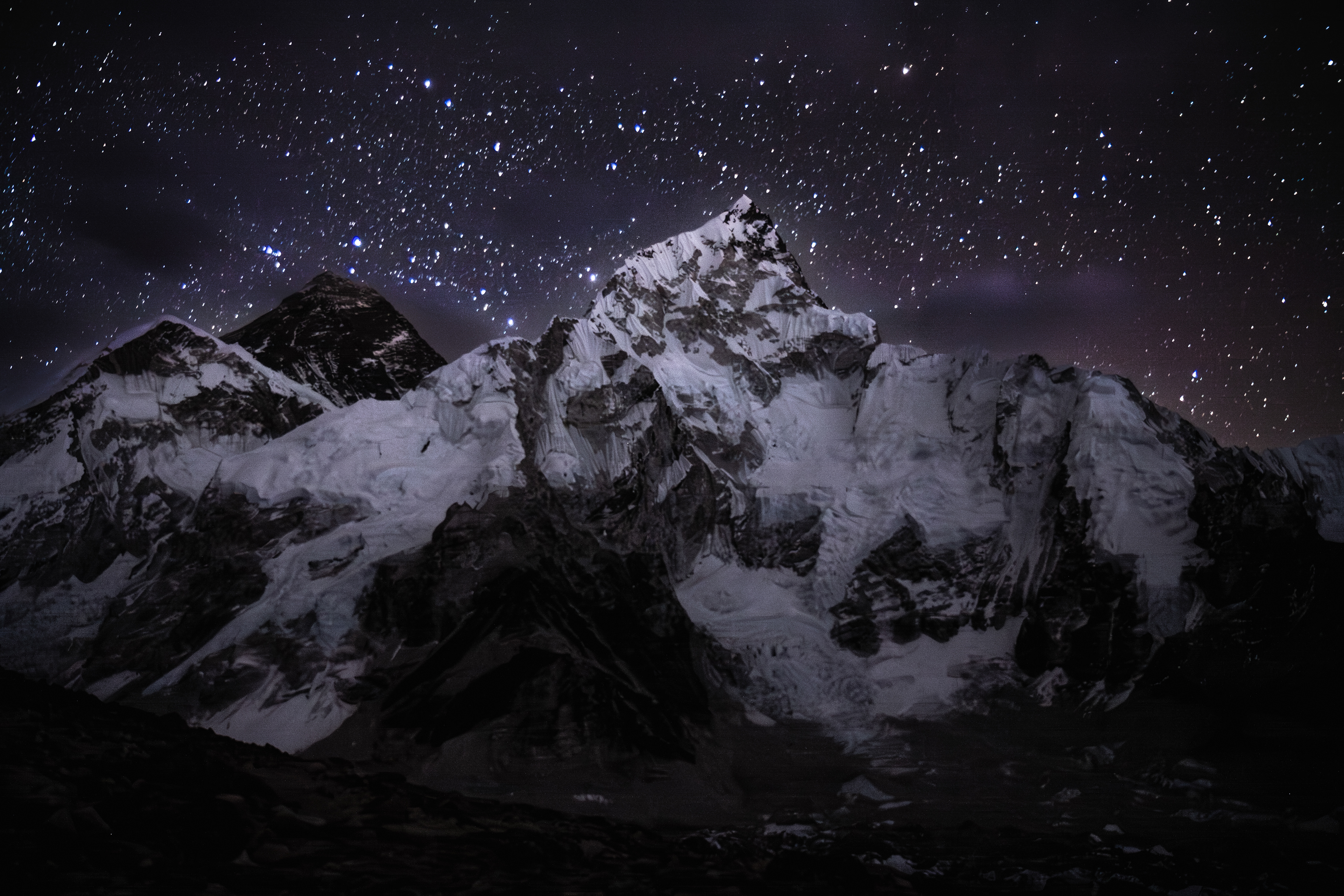 Everest (8848 m) & Nuptse I (7864 m) from Kala Patthar (5600 m)