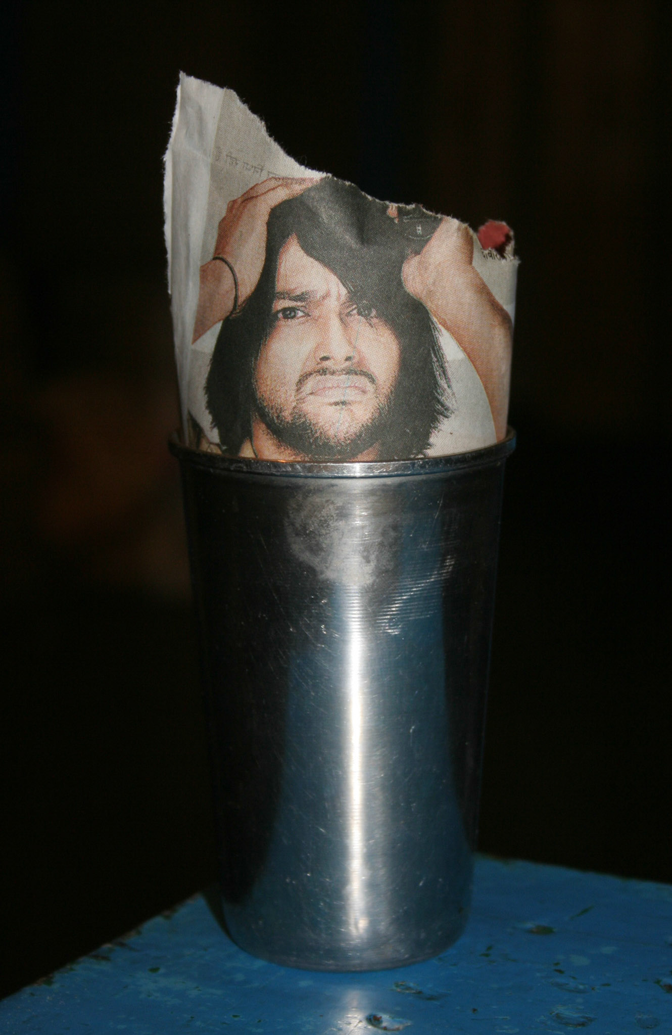 Found on a table in random restaurant instead of real napkins. How I understand him!