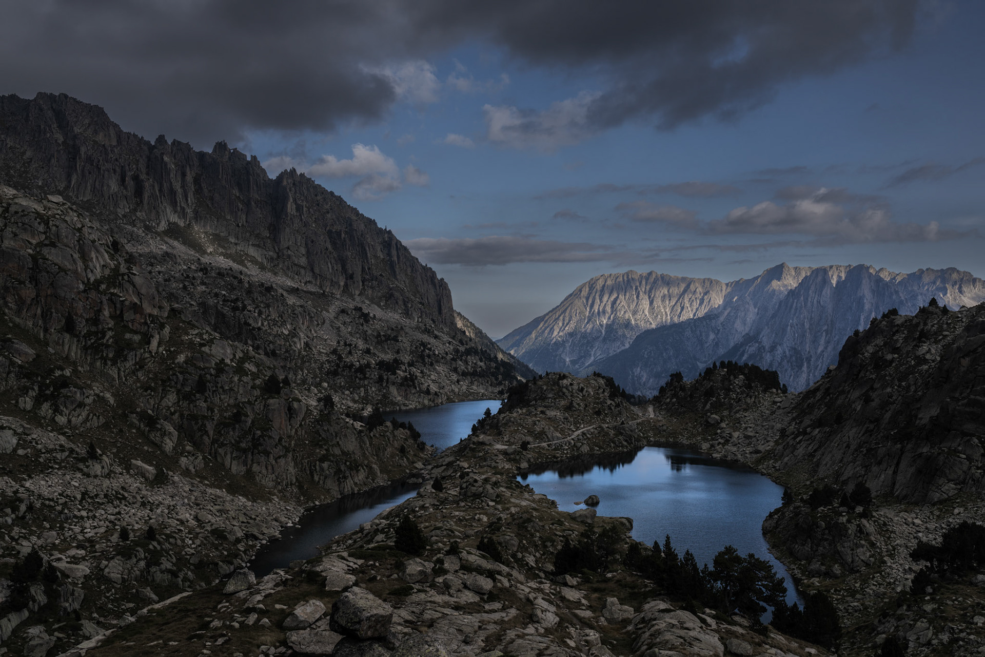 Estany Gran d'Amitges, Estany del Barbs, Estany de la Munyidera