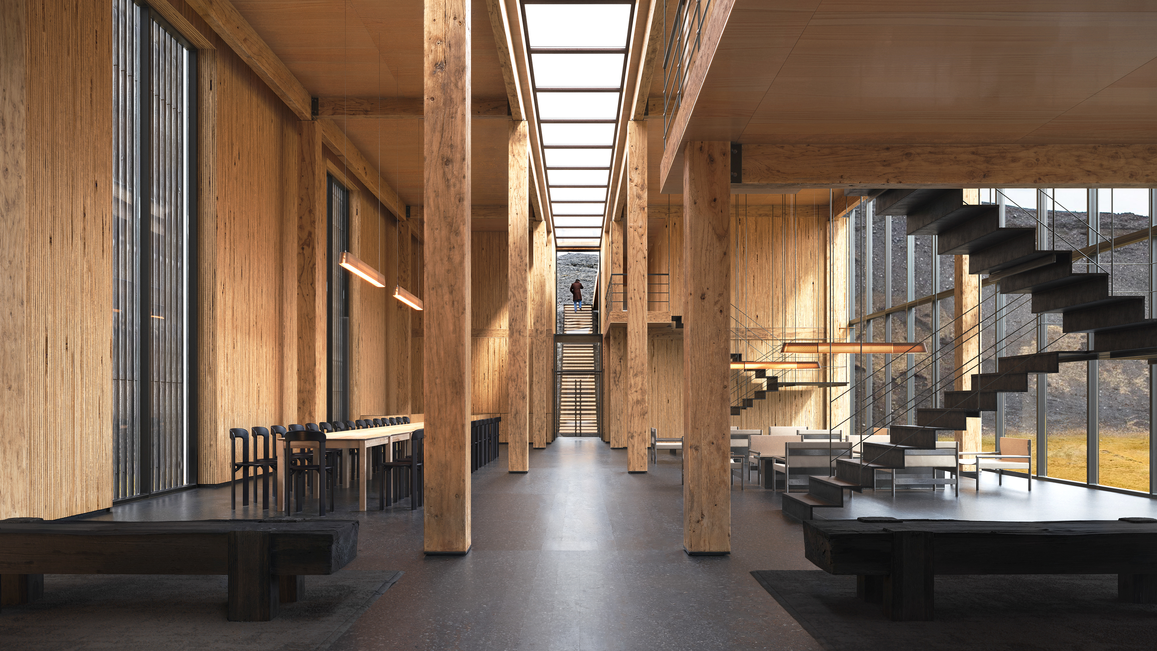 Volcano Horseman Retreat by YAC - Young Architects Competitions.