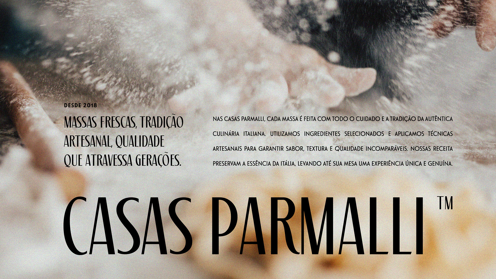 Rebranding Casas Parmalli: design de identidade visual e logo para marca de massas artesanais italianas