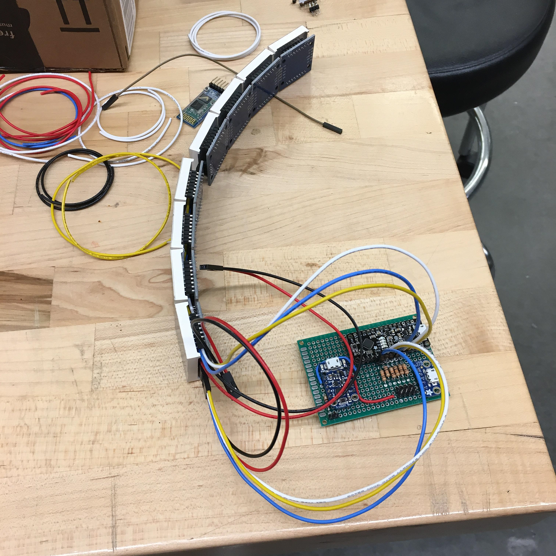 Guts of the LED matrix.