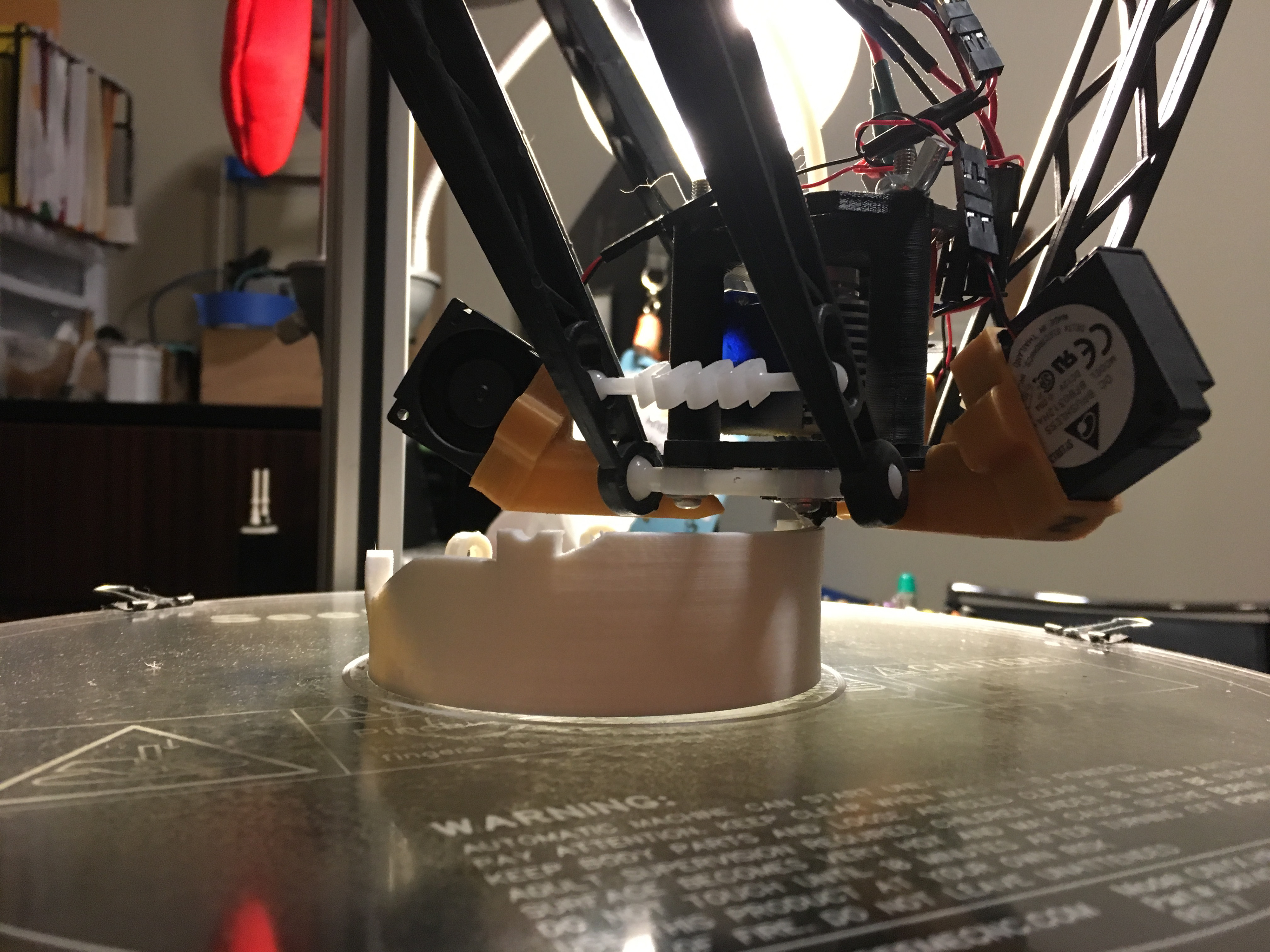 Printing an ear cup.