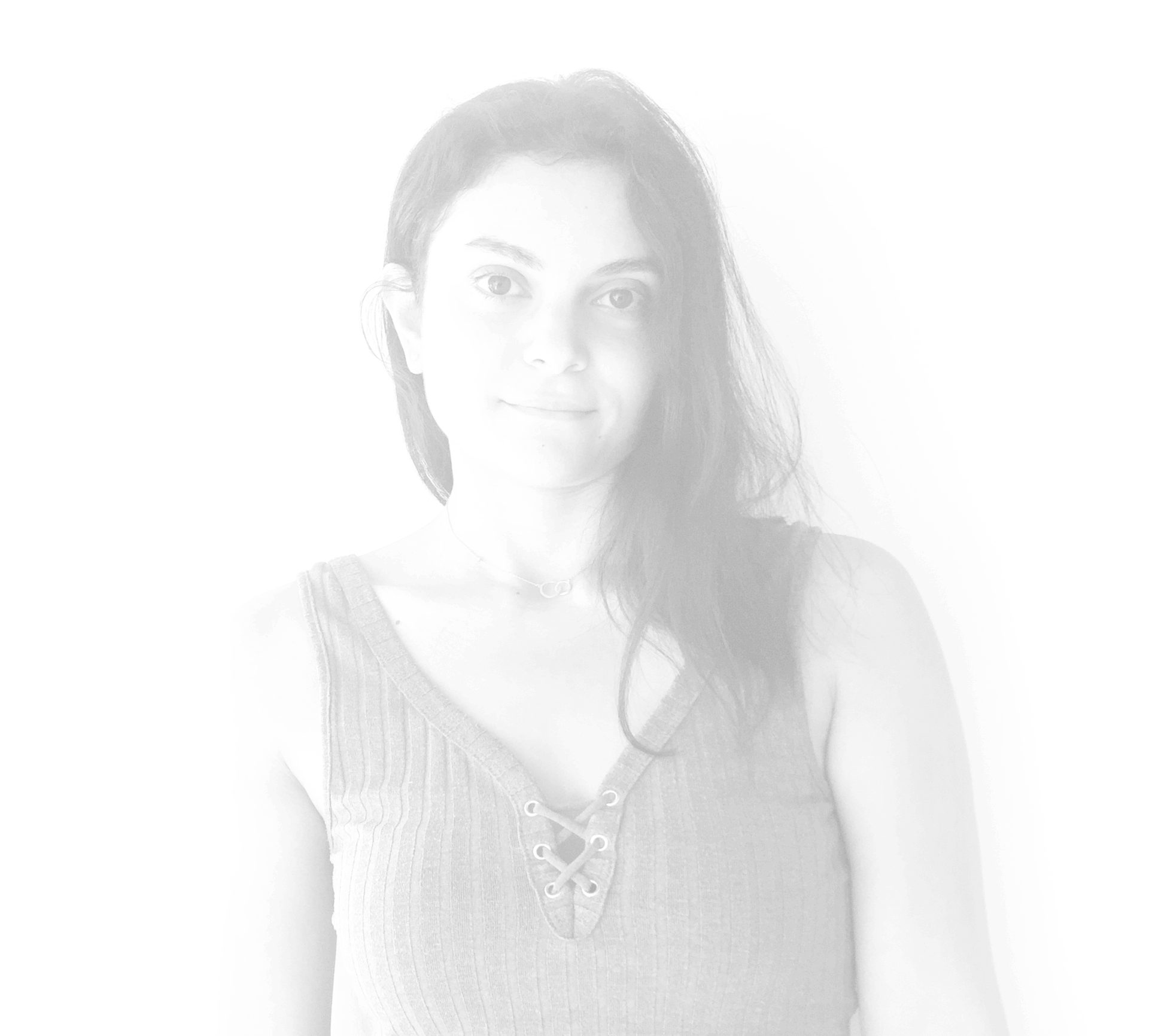 A gif of black and white images of Rachel Salame