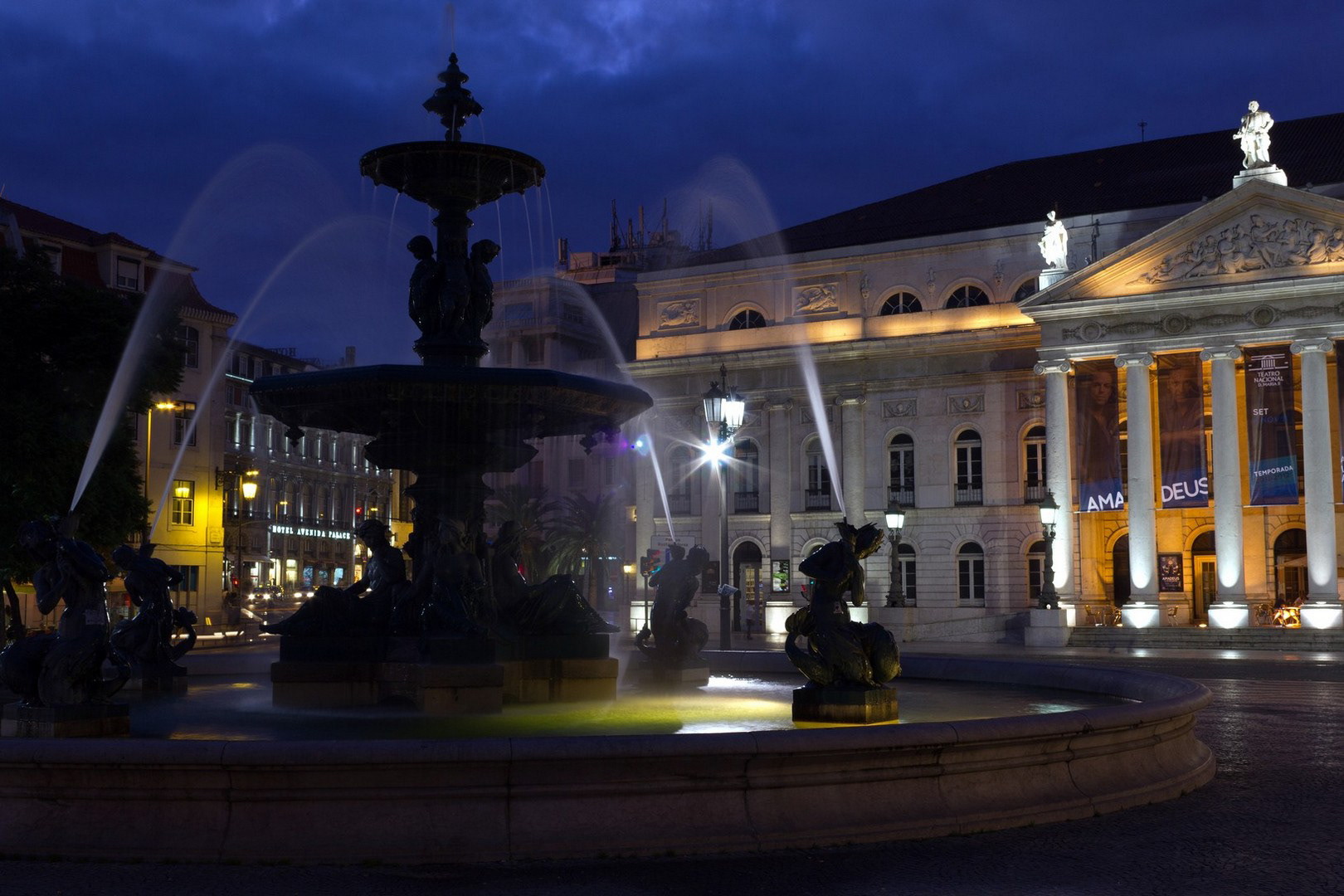 Place Rossio, Lisbonne, Portugal