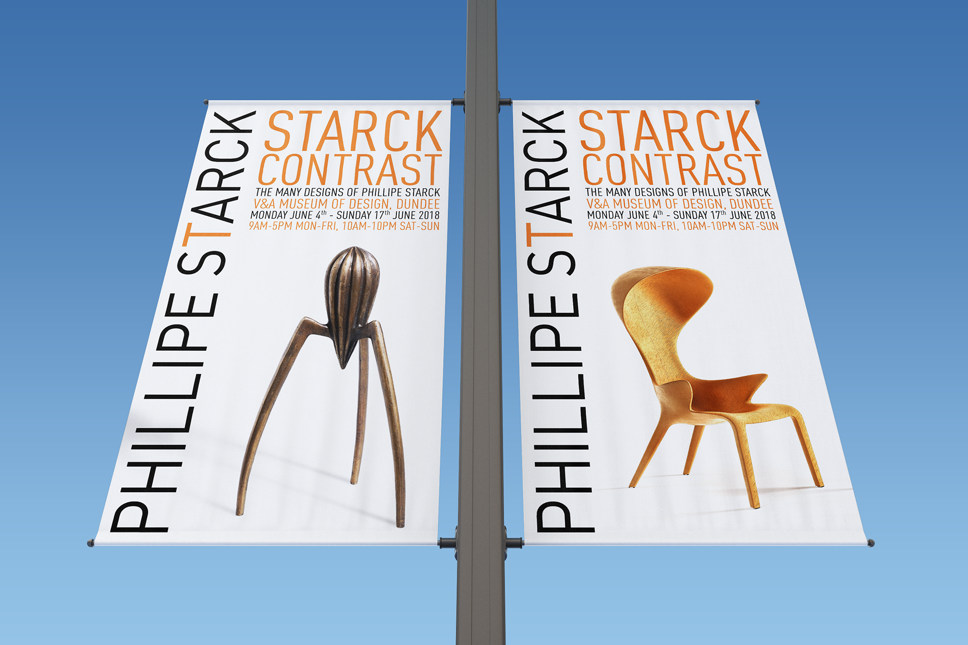 Phillipe Starck exibition concept posters
