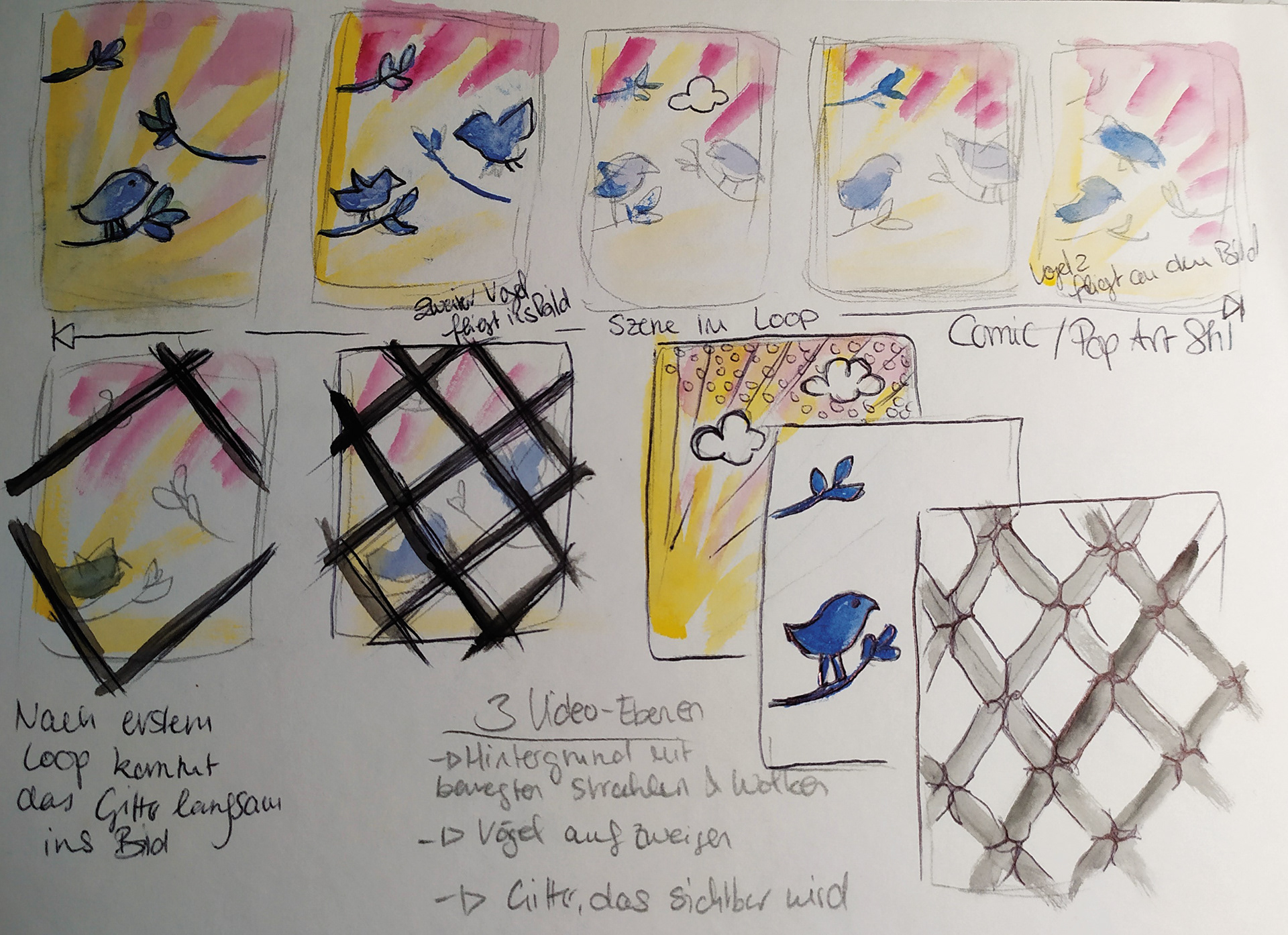 Storyboard THE INNER LIFE OF DELUSION, 2021