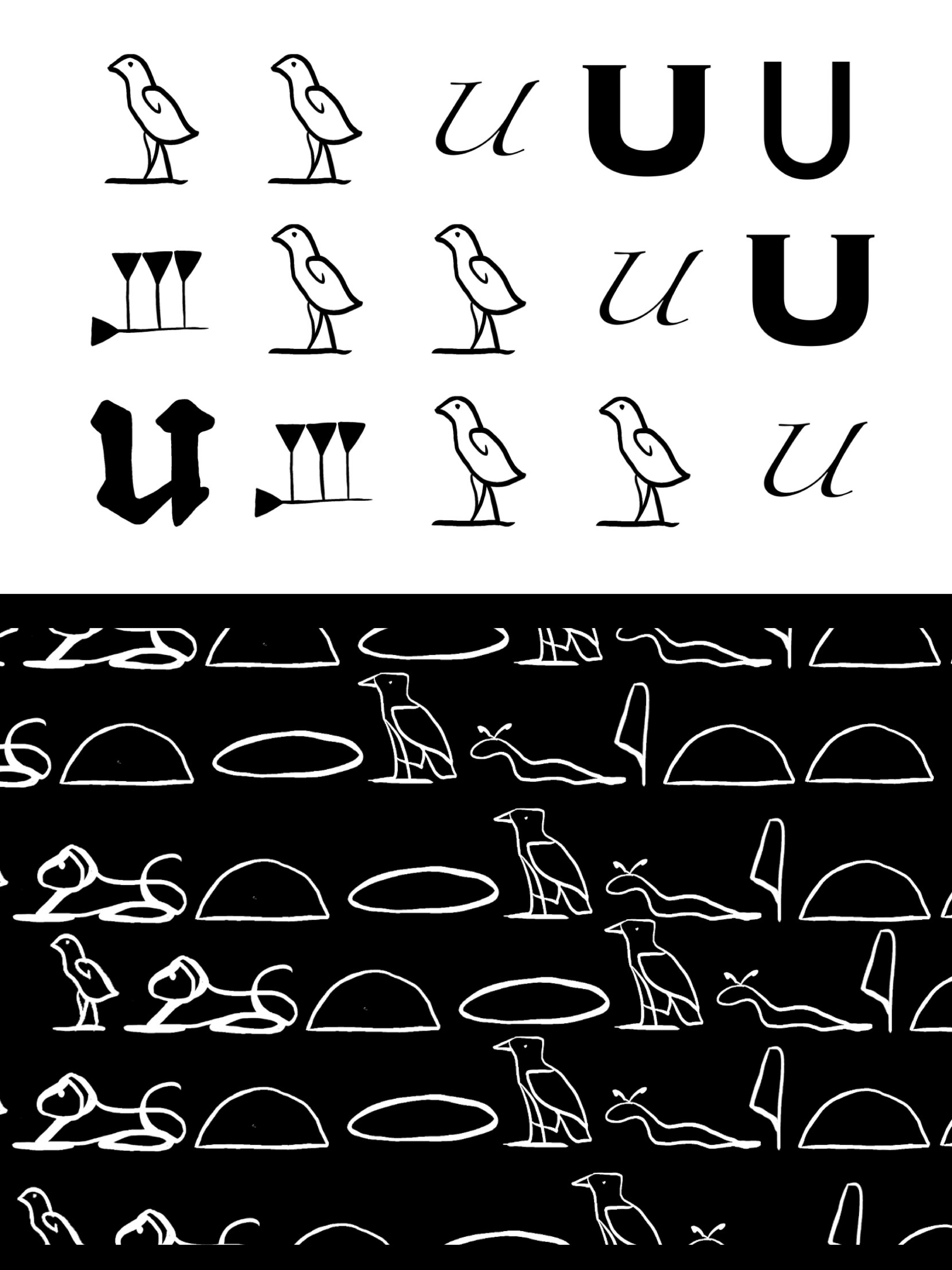The change of the letters of Ultrafett run through the video