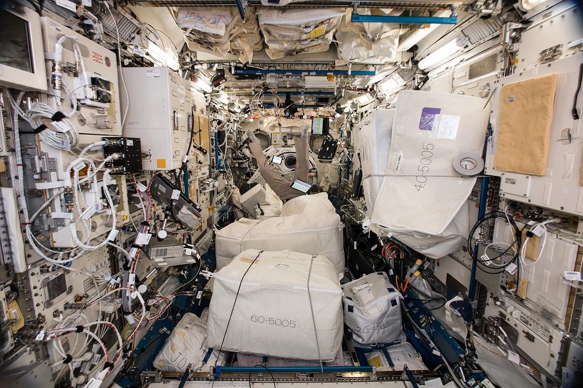 International Space Station Interior, photo from NASA archives