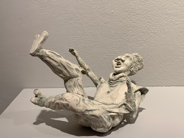 Rena.1 - White Stone ware & Stain, 7"Lx8.5"Hx13"W, 2021.