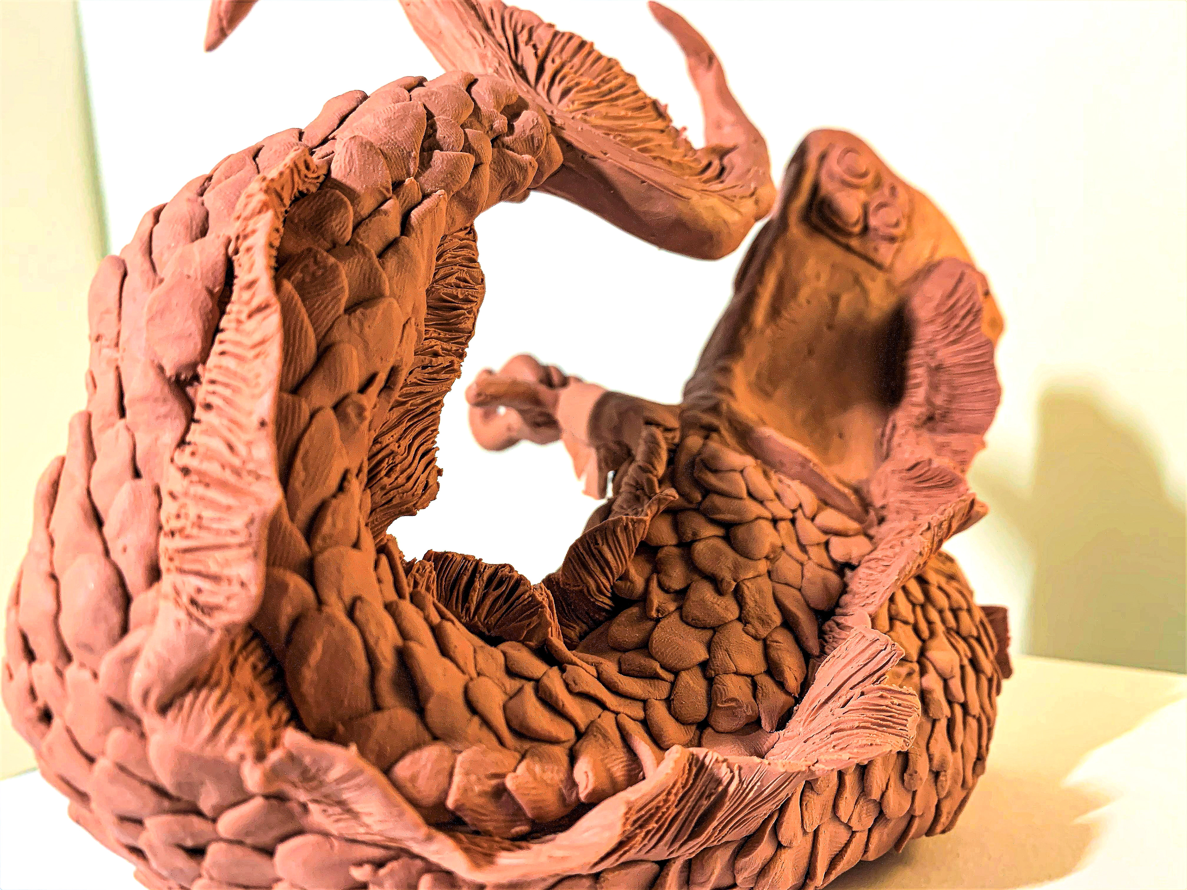 size: 9" x 5" x 6" ,Oil Clay, 2020.