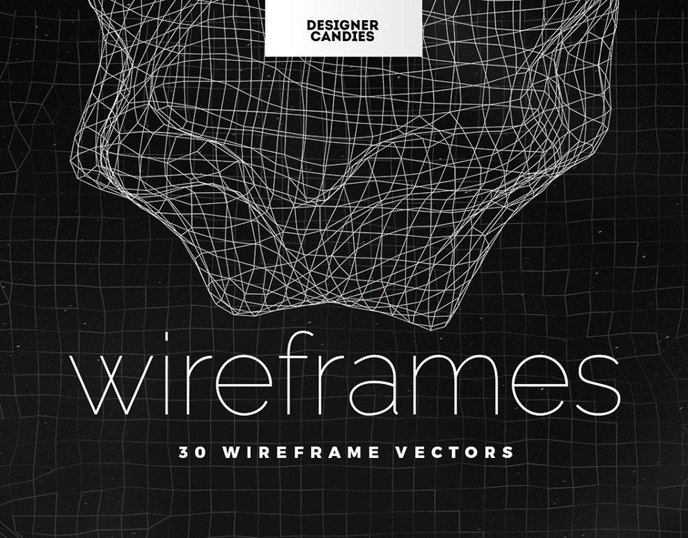 Designer gang. Wireframe vector. Youtube vector wireframe.