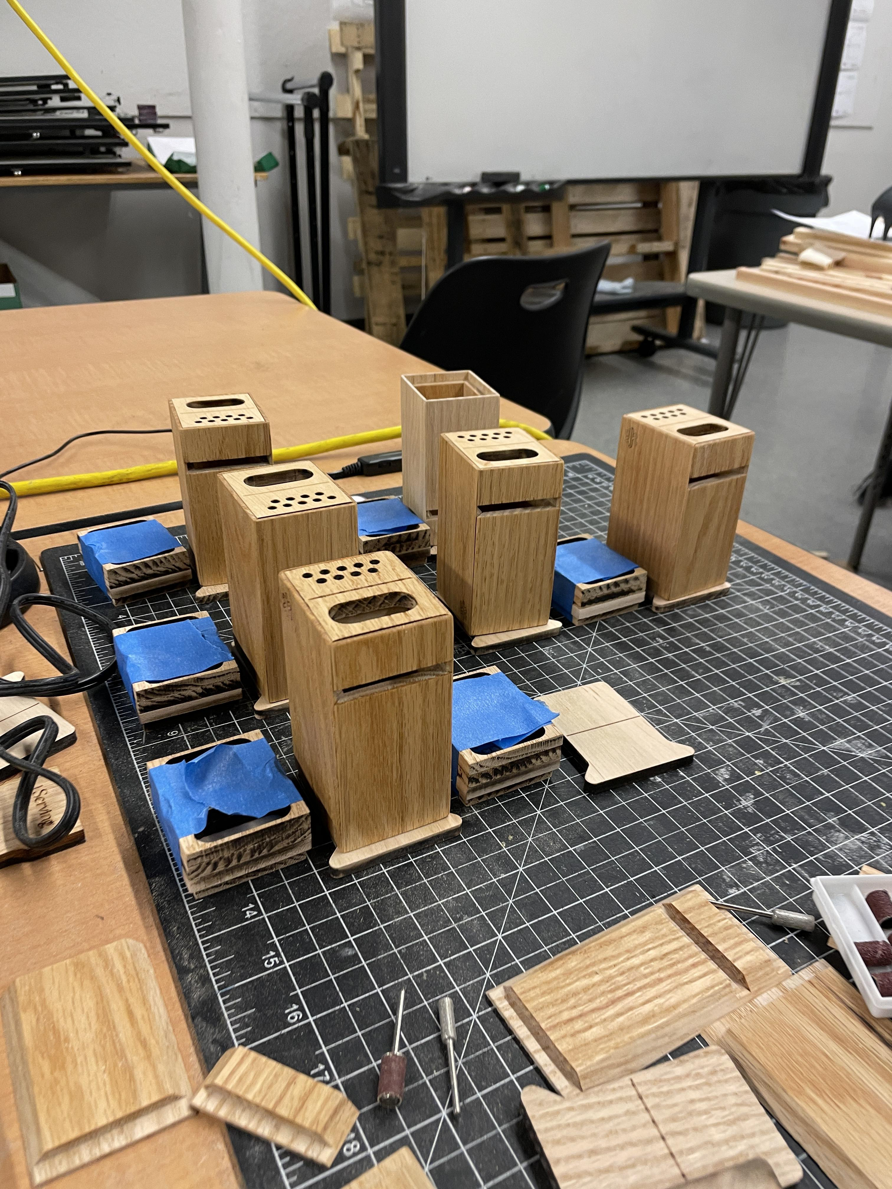 Final Product being oiled