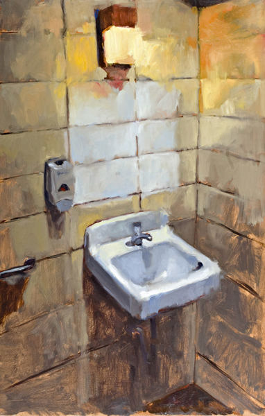 Missing Mirror, 2015, Oil on Panel, 24 x 18 inches