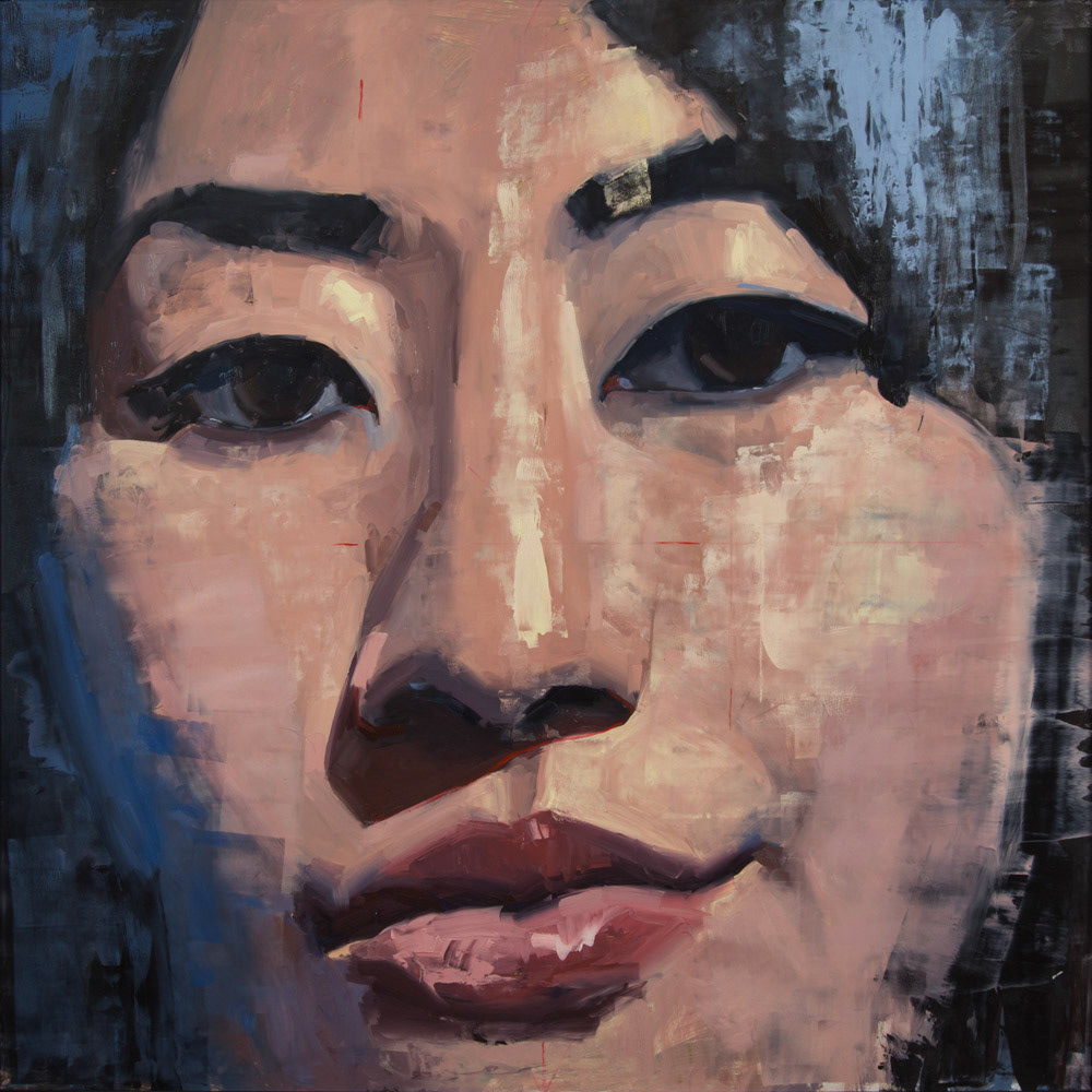 Lauren (Female Korean American),  Oil on Panel 48 x 48 inches