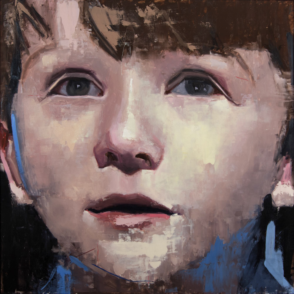 Will (On the Spectrum) Oil on Panel, 48 x 48 inches, Private Collection